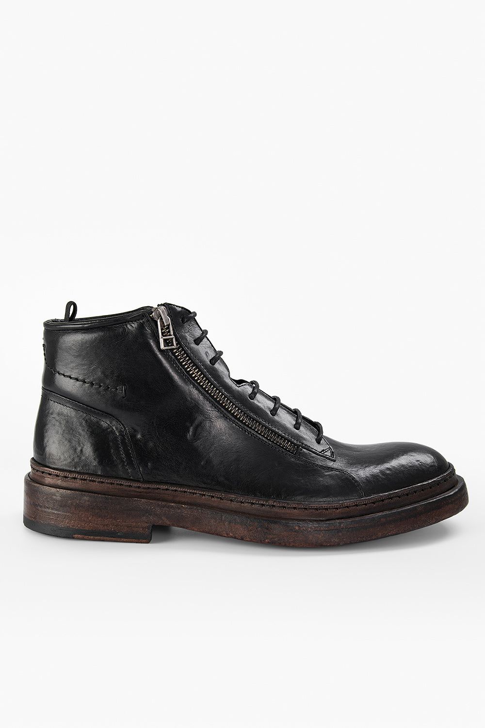 YORK imperial-black welted chukka boots.