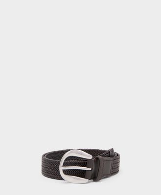 Plaited Disk Buckle Belt - 30mm