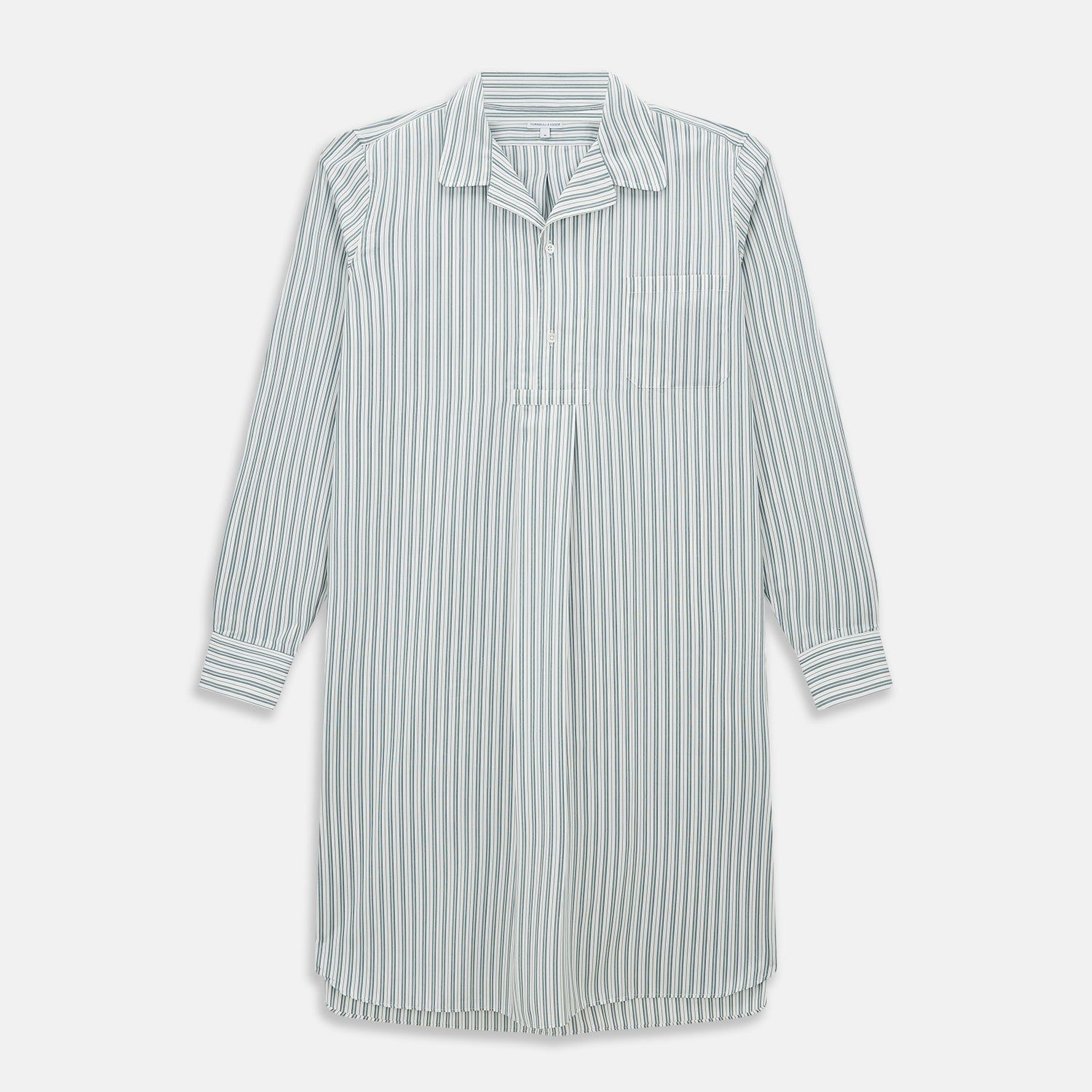 Green Double Stripe Quarzo Nightshirt
