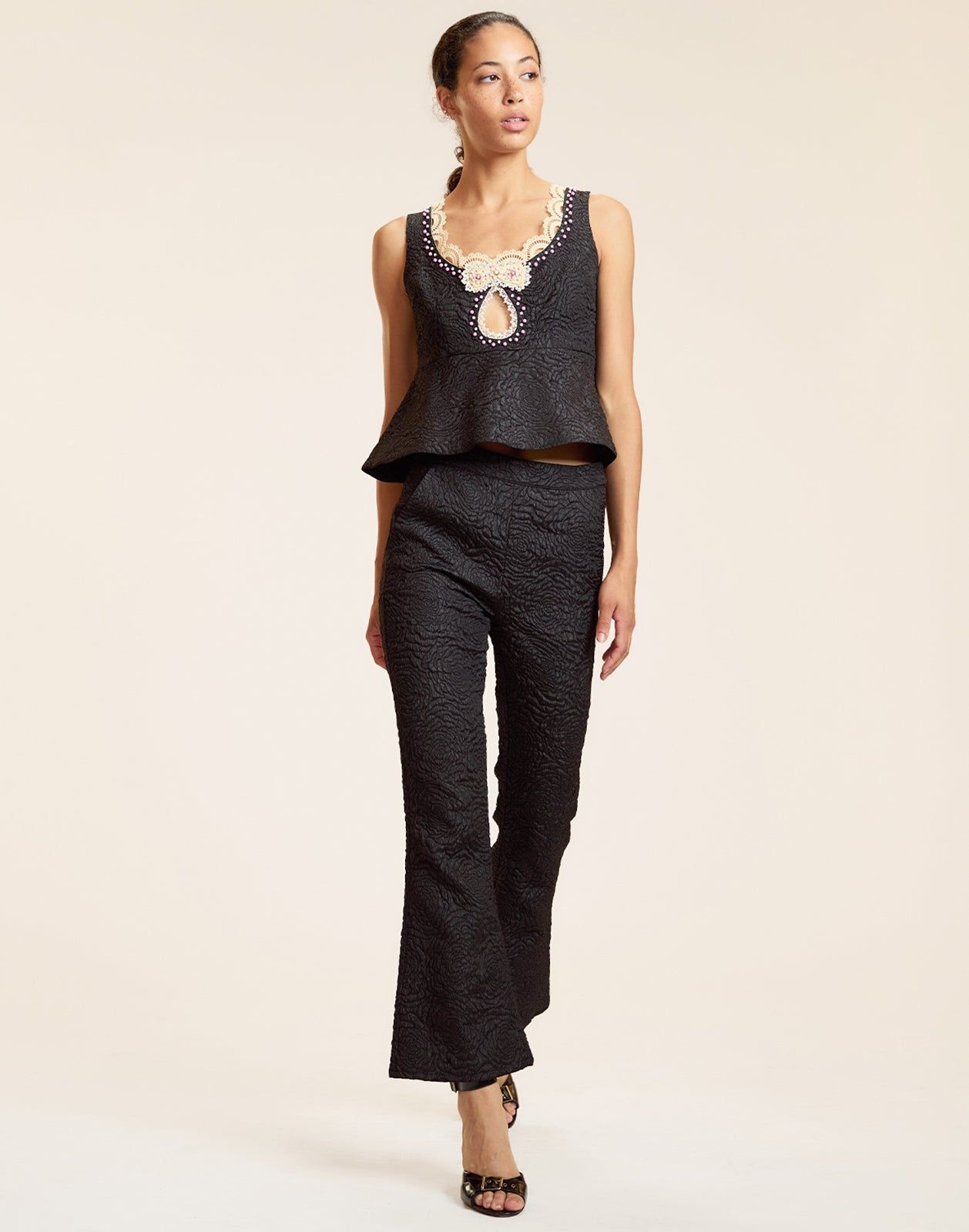 Petit Four Lace Trim Top