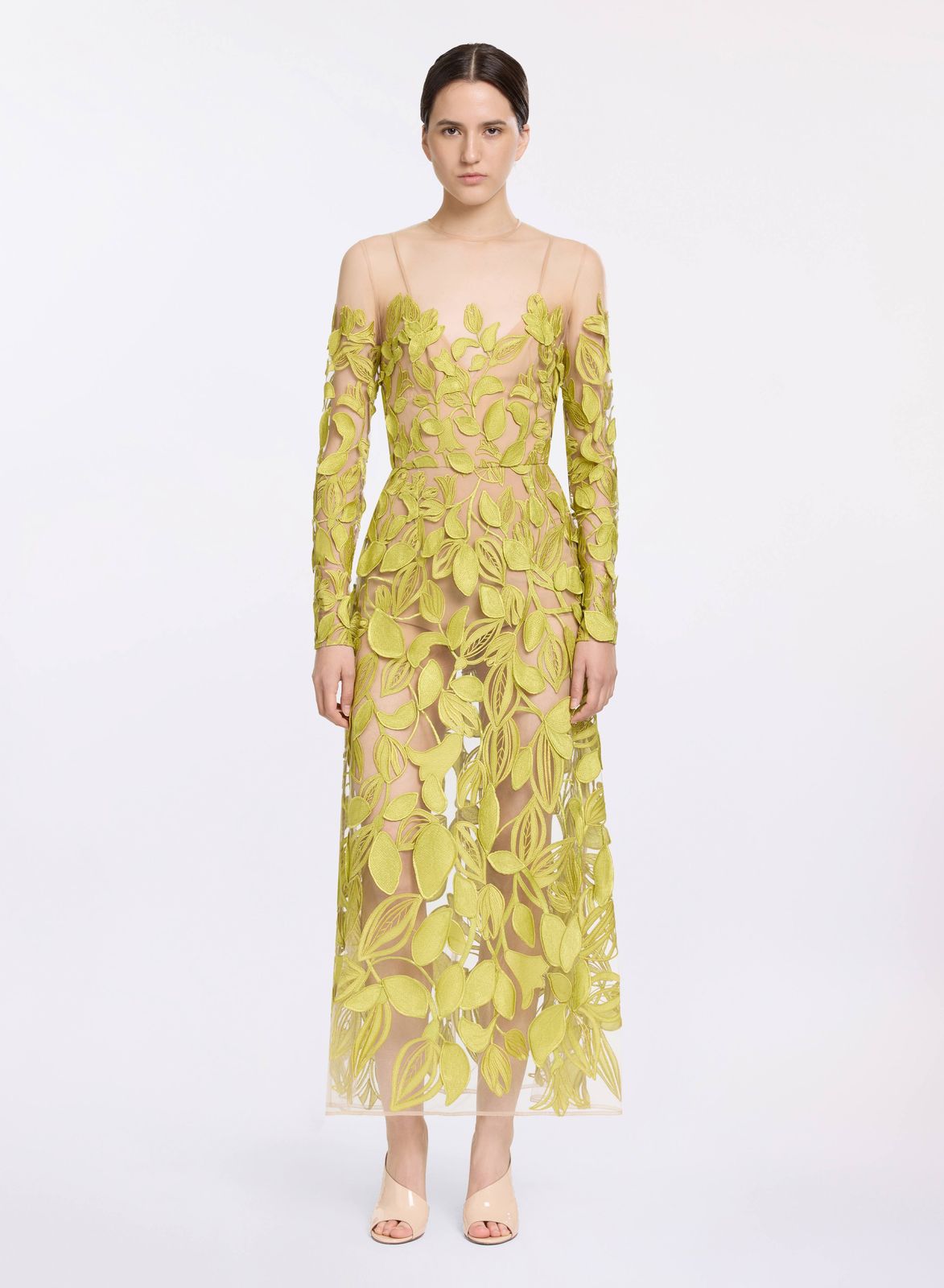 Embroidered Tulle Dress