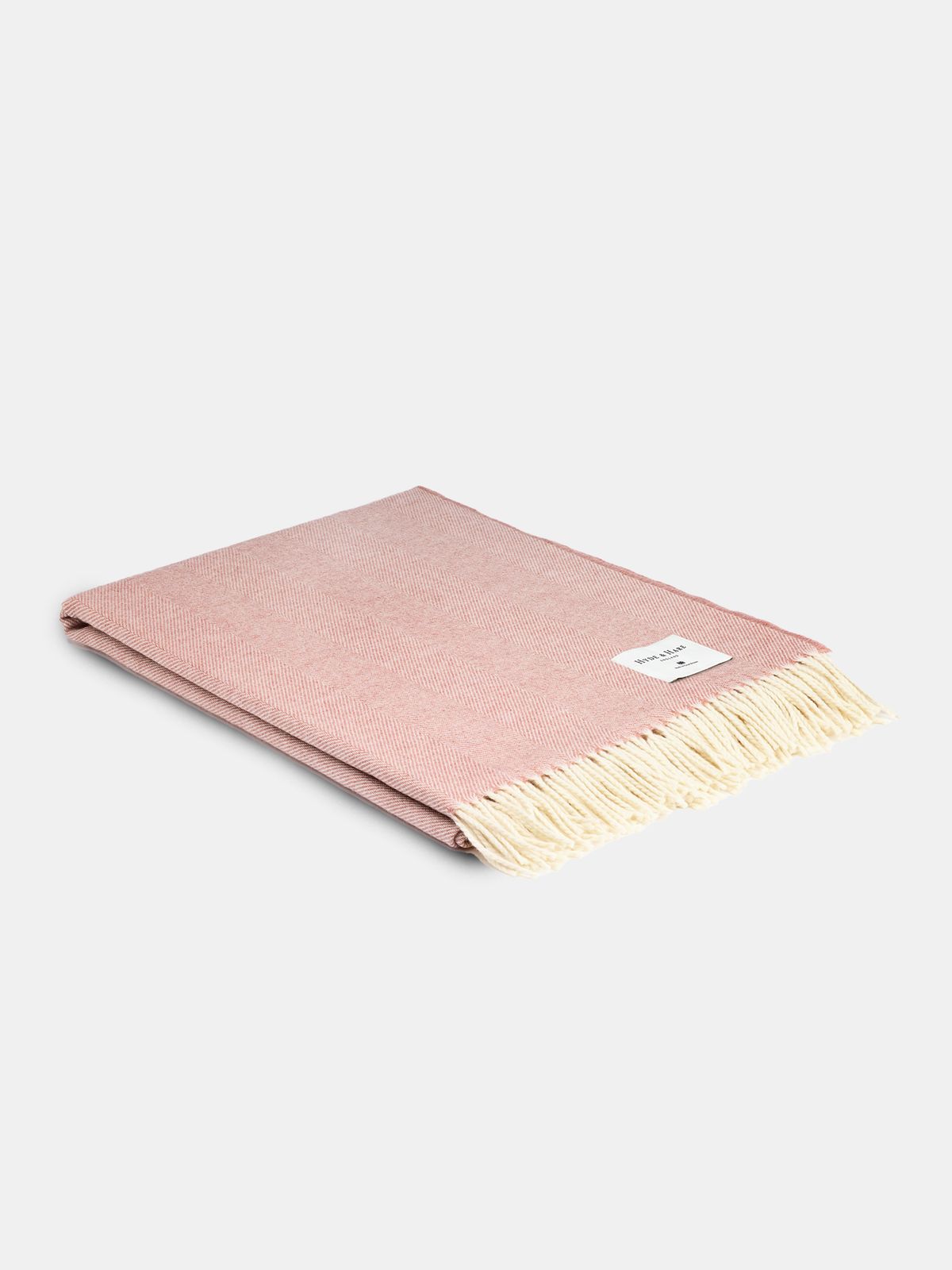 The Kilbarn Lambswool Throw - Rosebay Herringbone