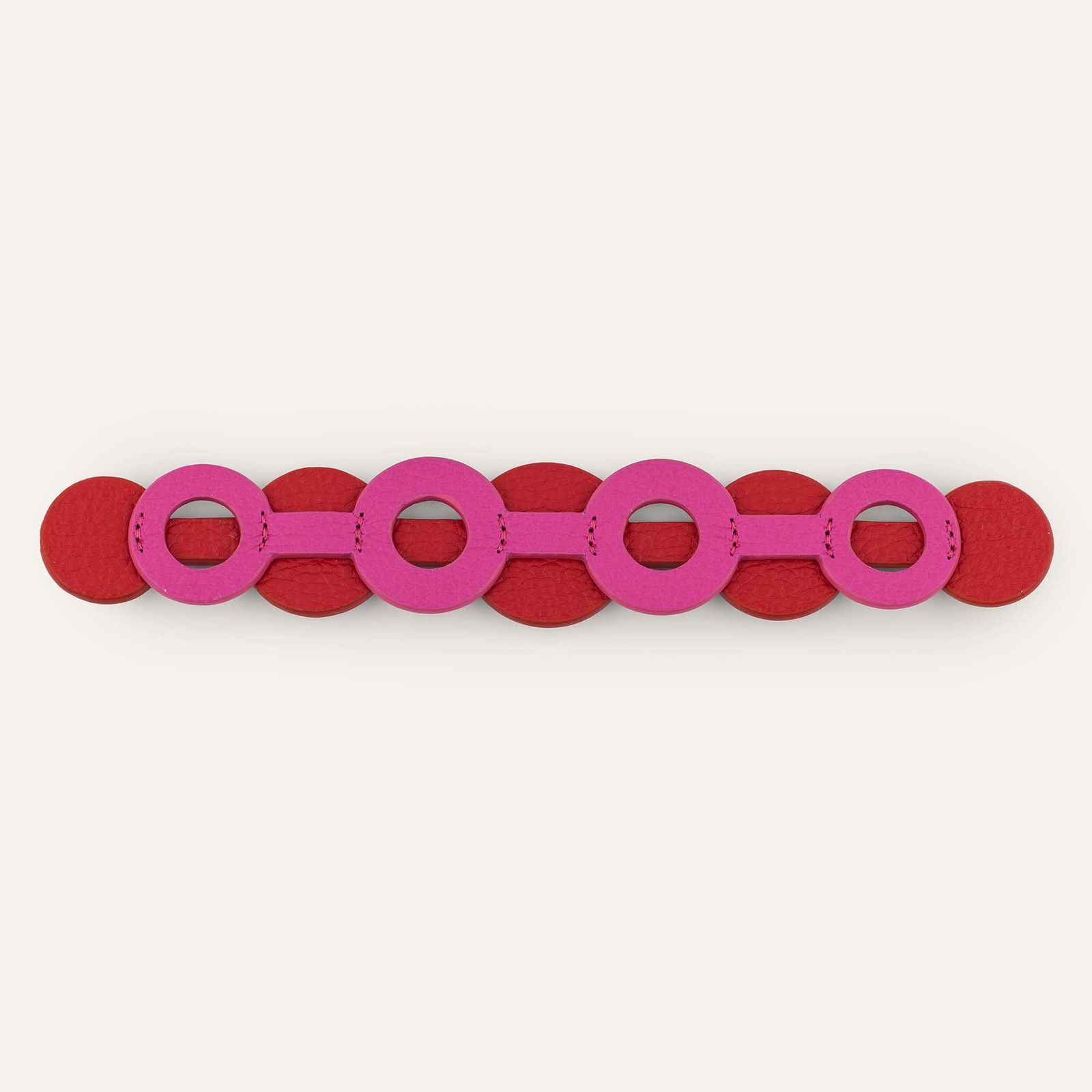 Deco Duo Classic | Pink Kiss Pillarbox Red with Gold hardware