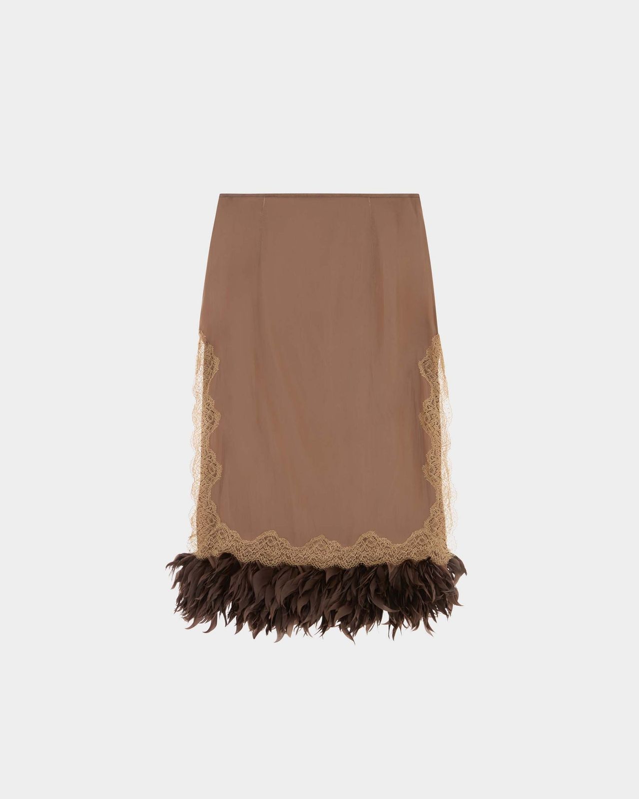 Velino Midi Skirt in Satin