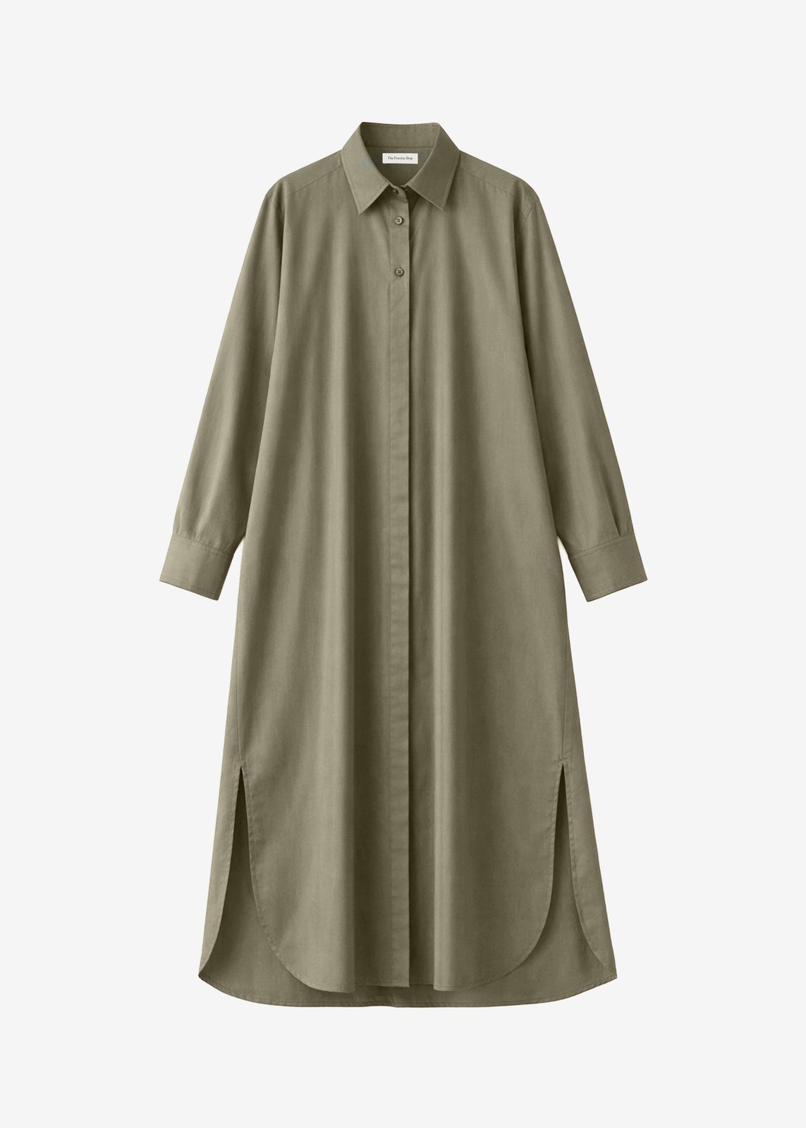 Bloom Organic Cotton Shirt Dress - Olive