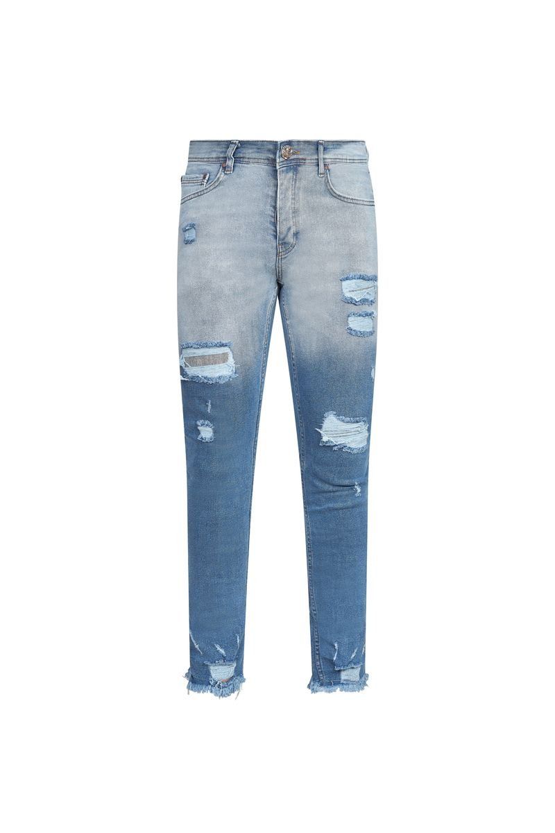 OVY Ombre Distressed Skinny Jeans – Light Blue
