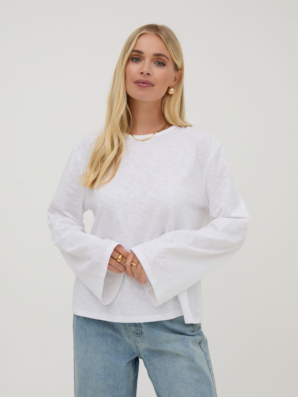 Celine White Cotton Top