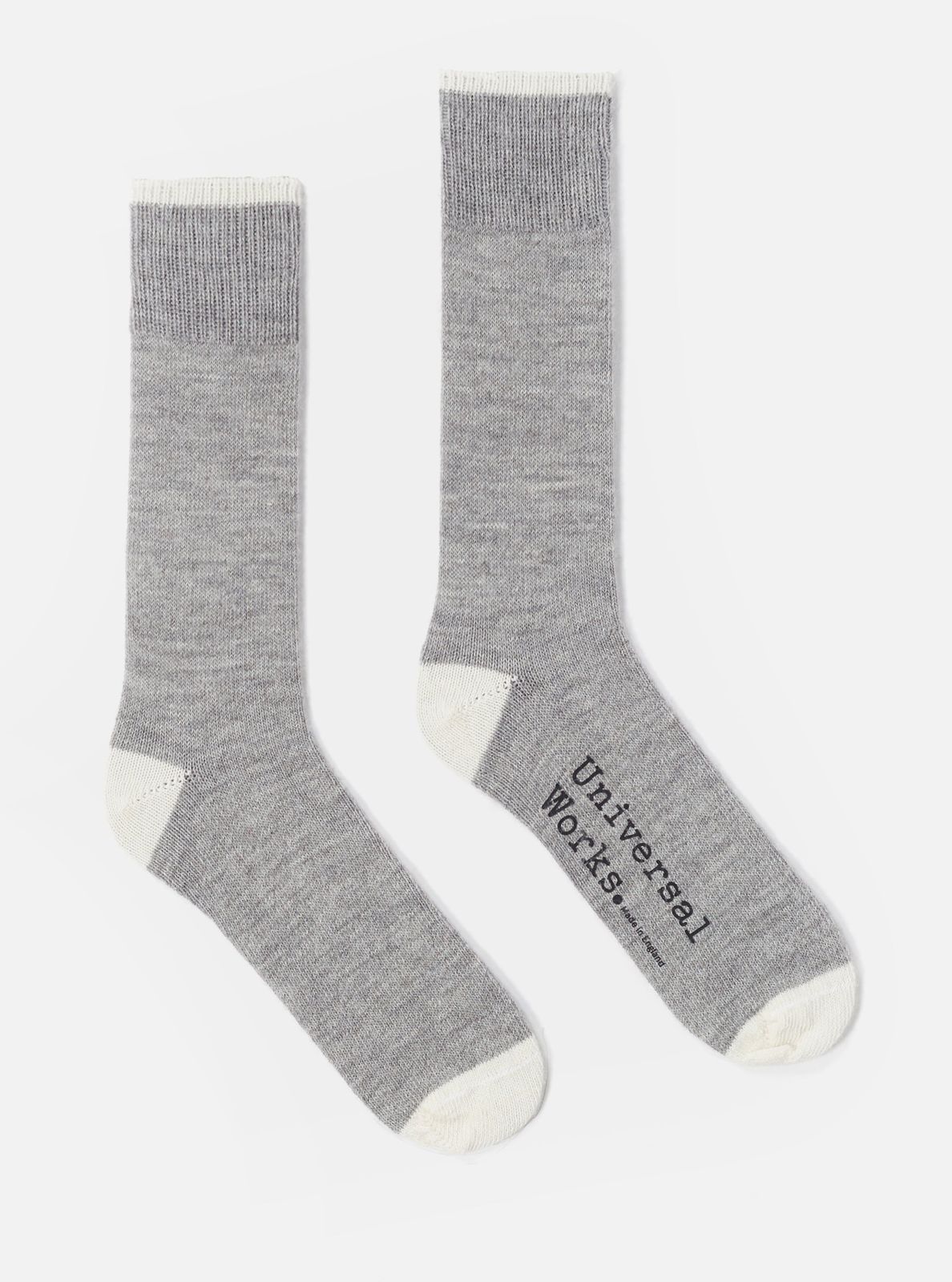 Grey Marl Alpaca Wool Alpaca Sock