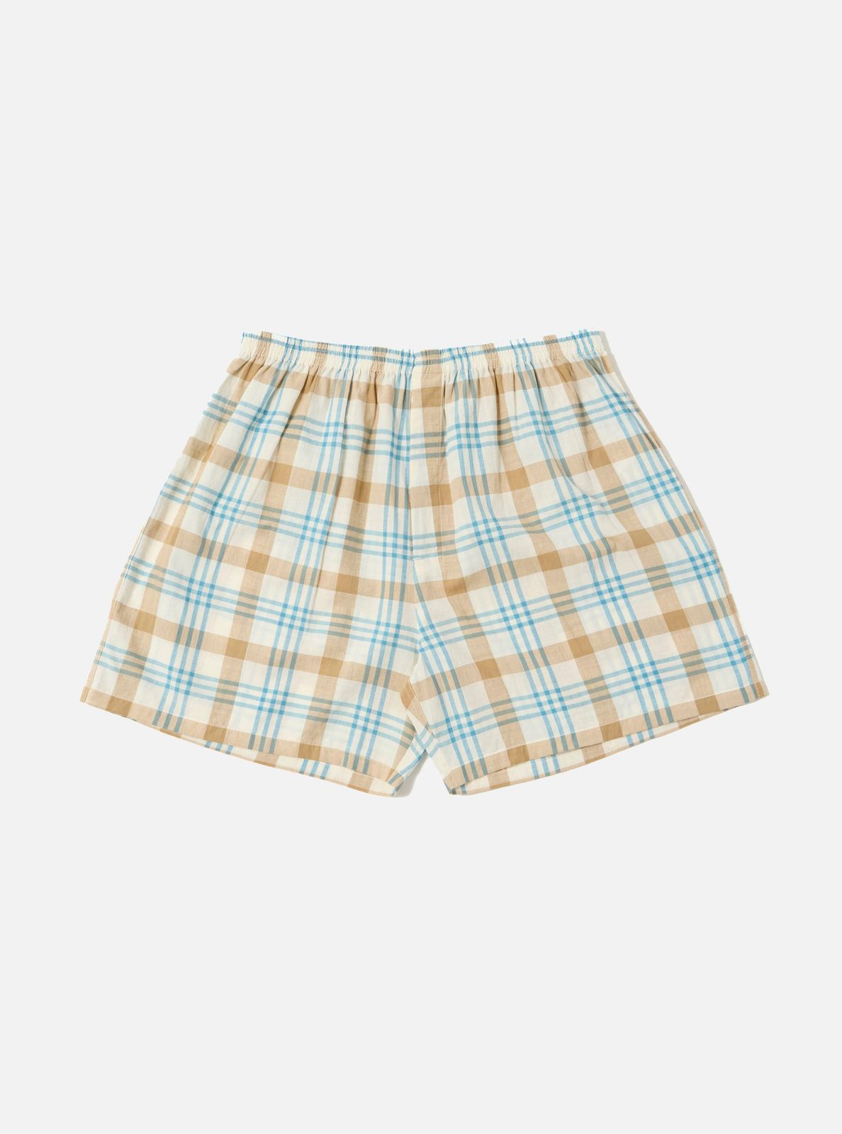 Ecru Madras Check Boxer Short