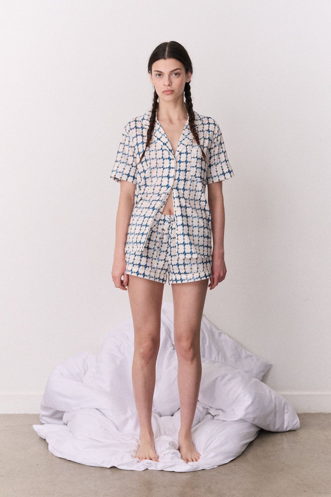 Short Sleeve Set The Geo Blue