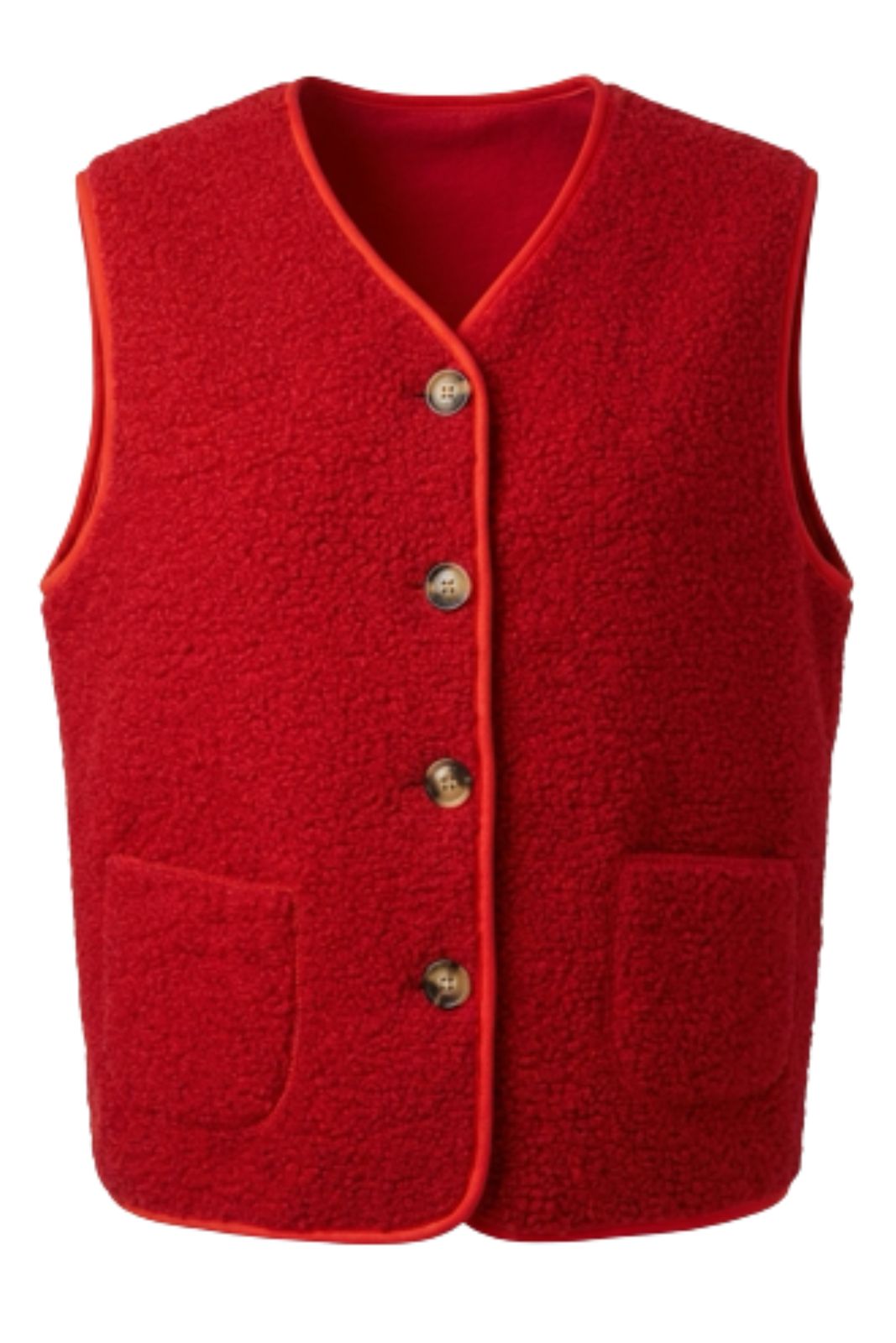 Boucle Gilet In Red