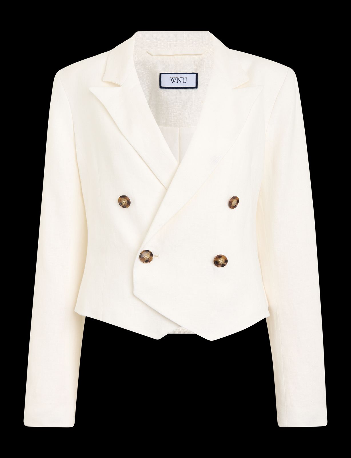The Suit: Linen Ivory Cropped Blazer & Short