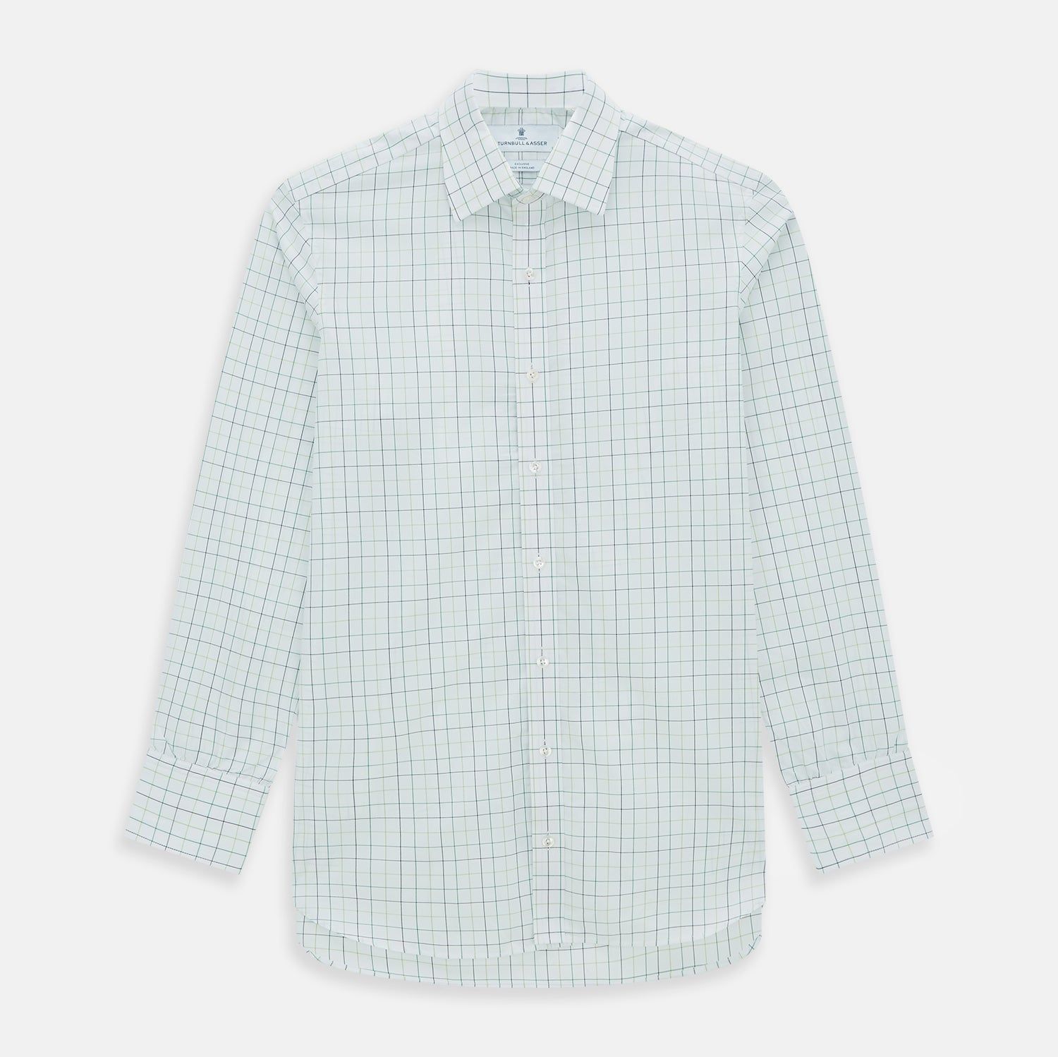 Dark Green Grid Check Mayfair Shirt