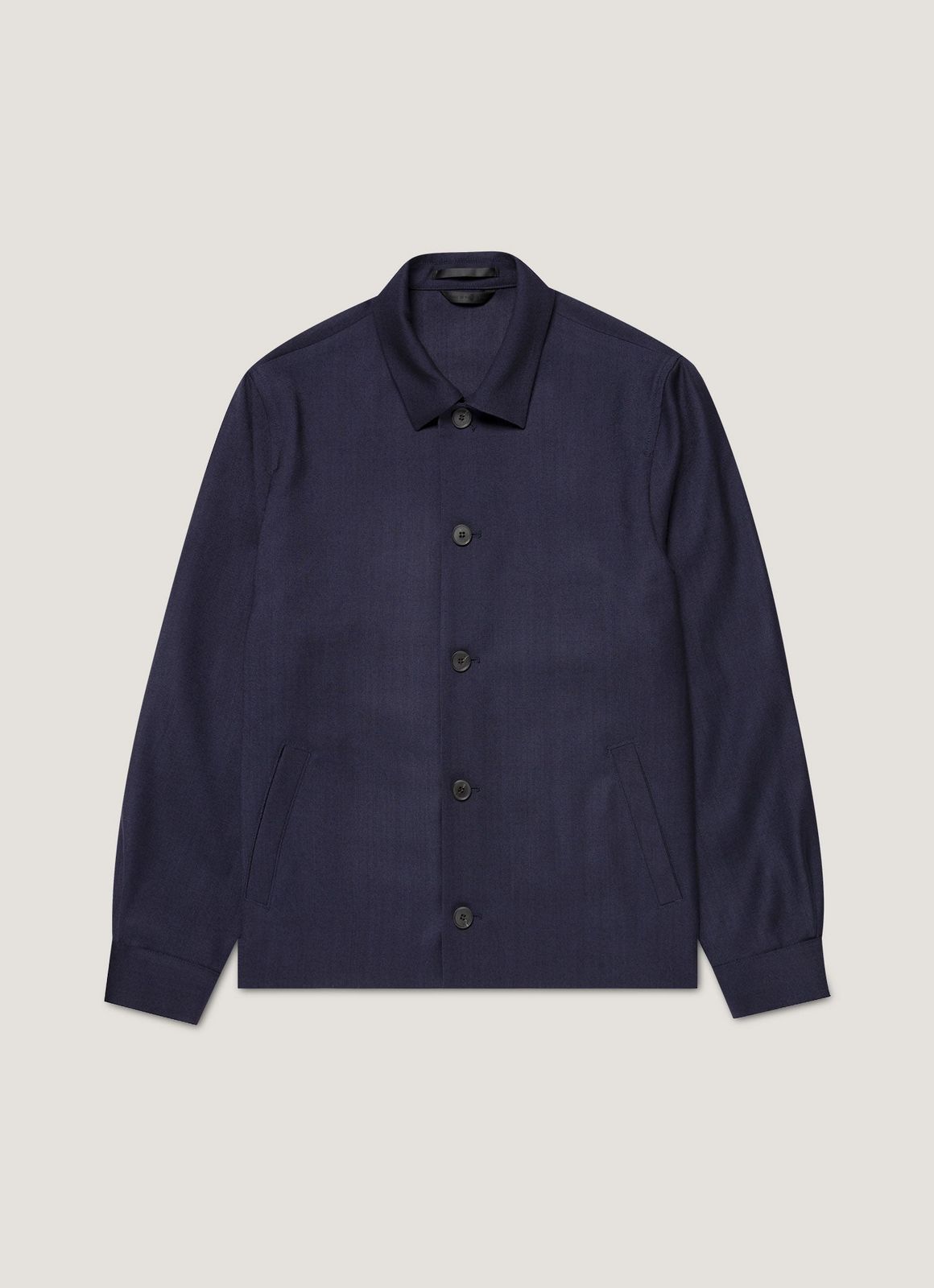 Men's Wool Twill Jacket in Navy