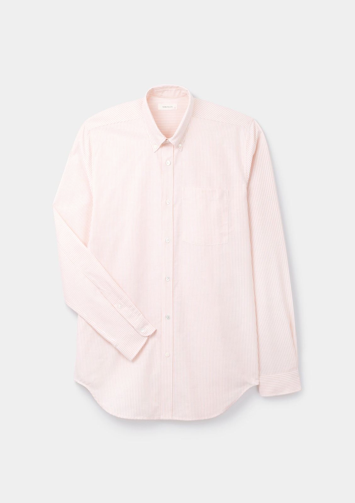 Peach Stripe Button-Down Shirt