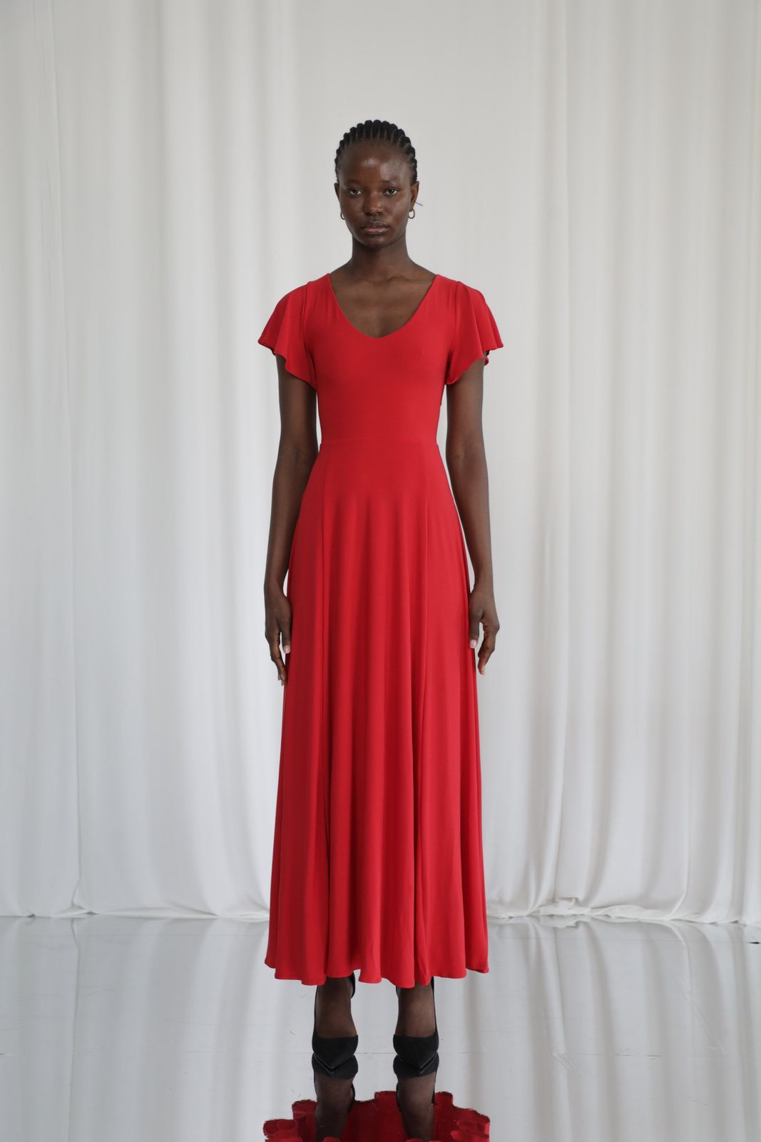Ava Reversible Neckline Maxi Dress