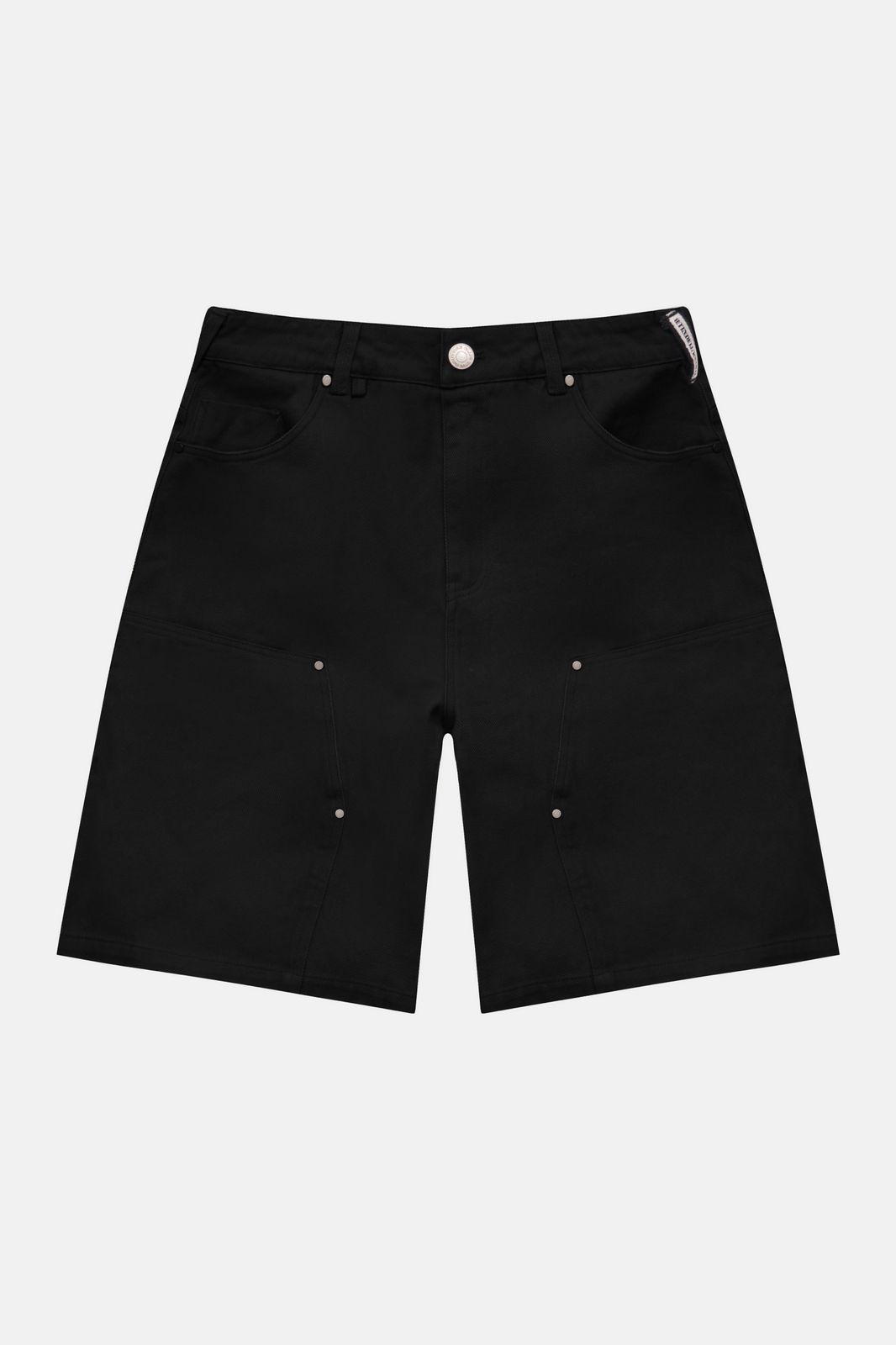 TWILL CARPENTER SHORTS - BLACK