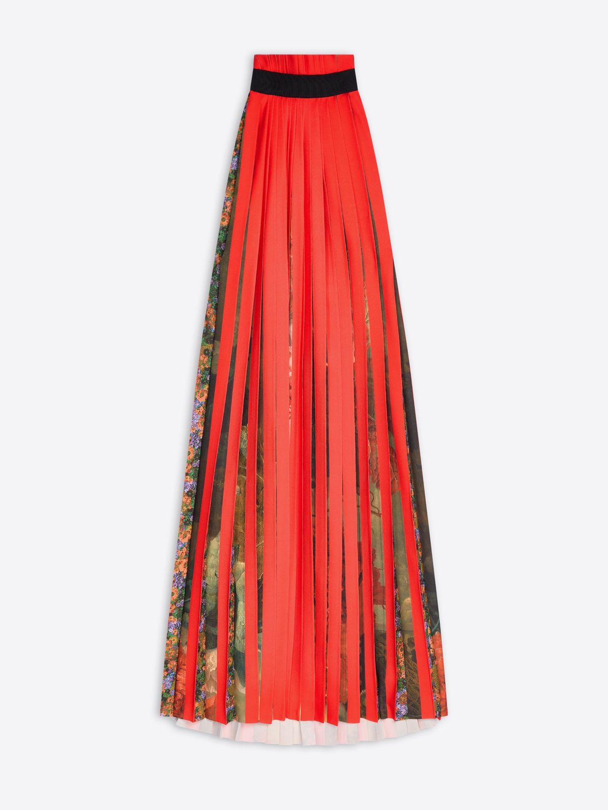 Printed pleated dress