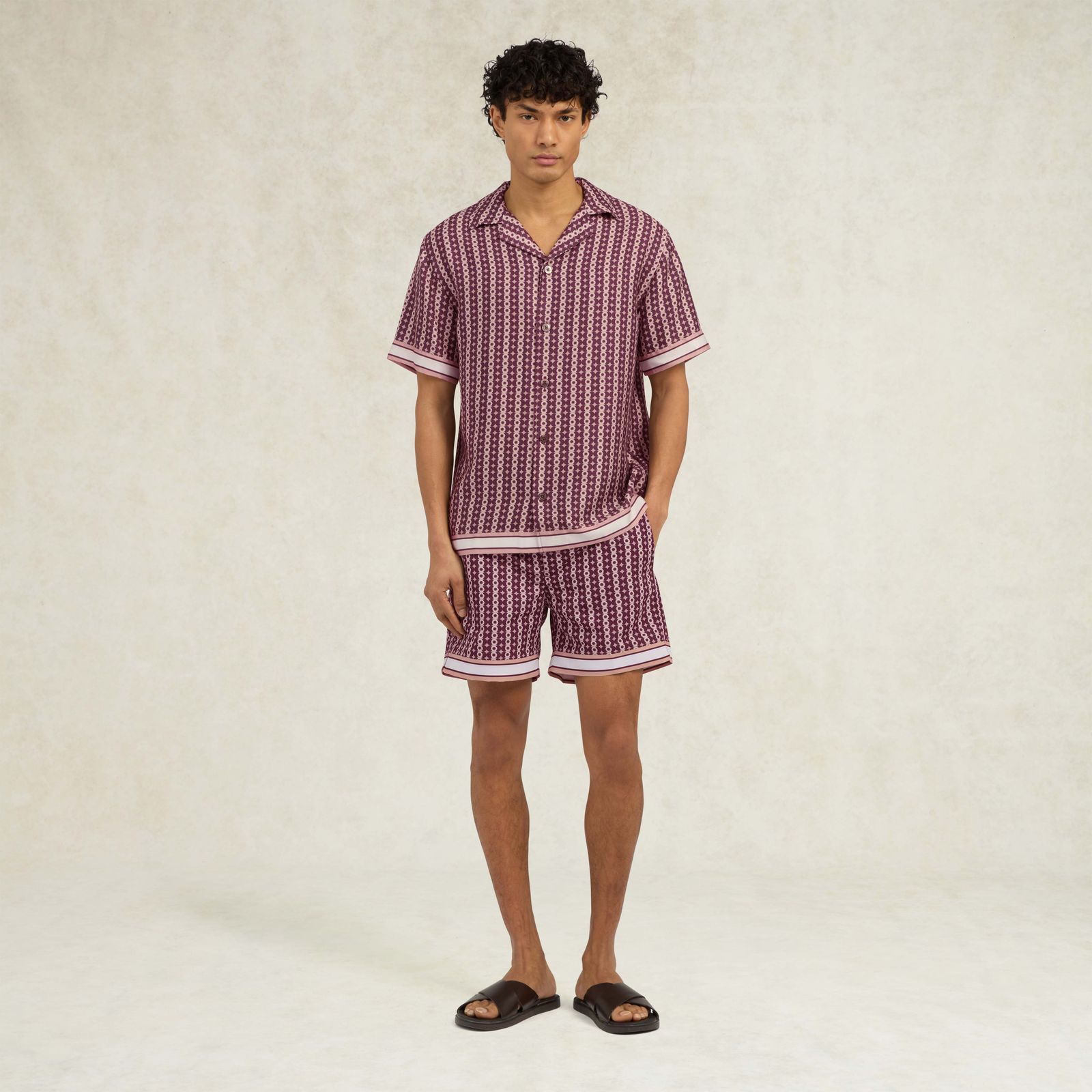 Pressoa Print Shirt - Red