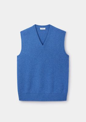 River Blue Lambswool Vest
