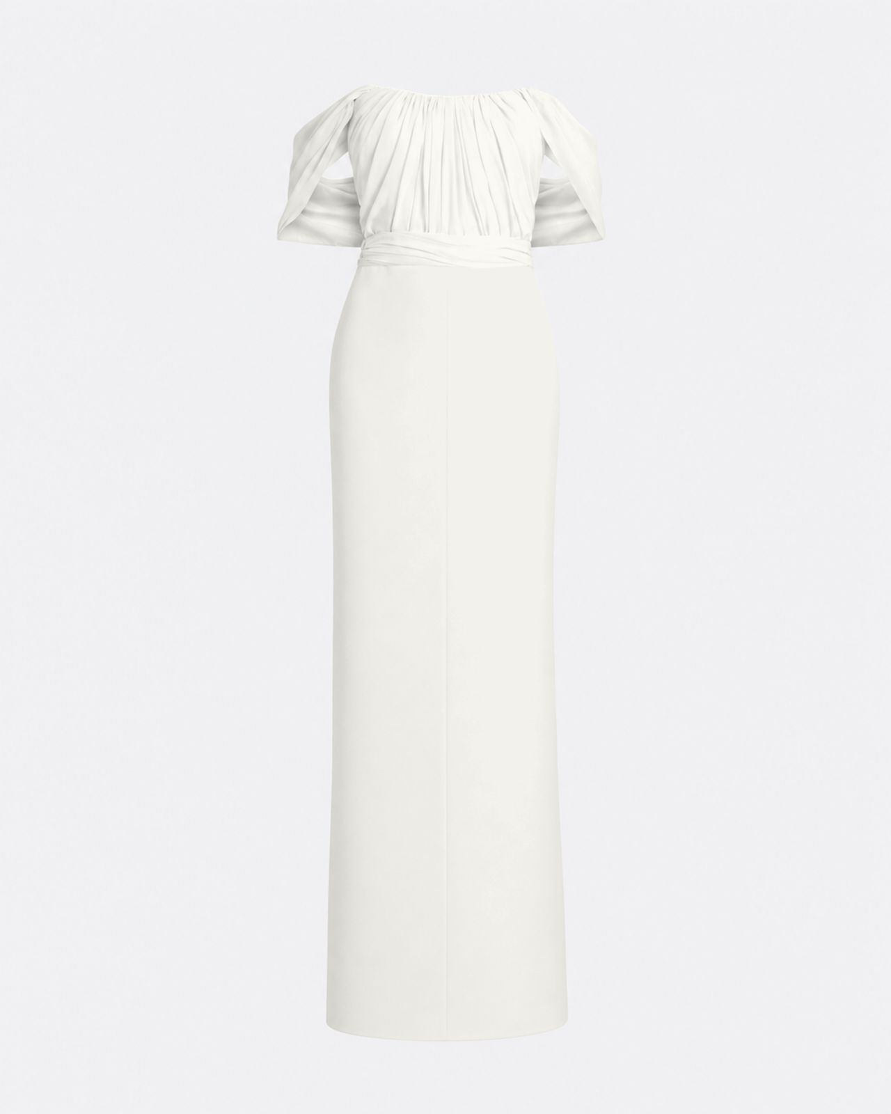Iseah Long Dress In Ivory