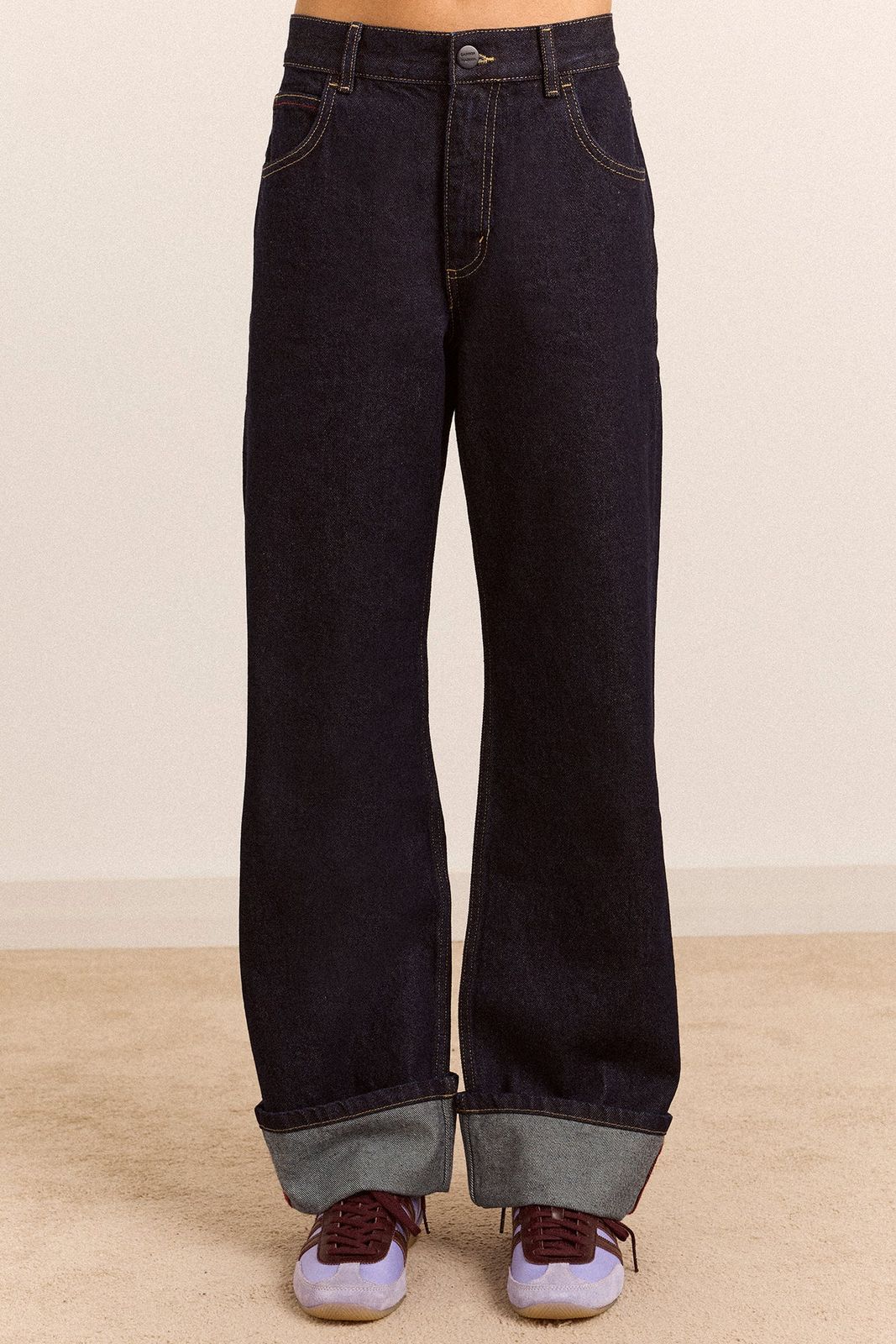 Sylvie Jeans- Indigo With Turn Up