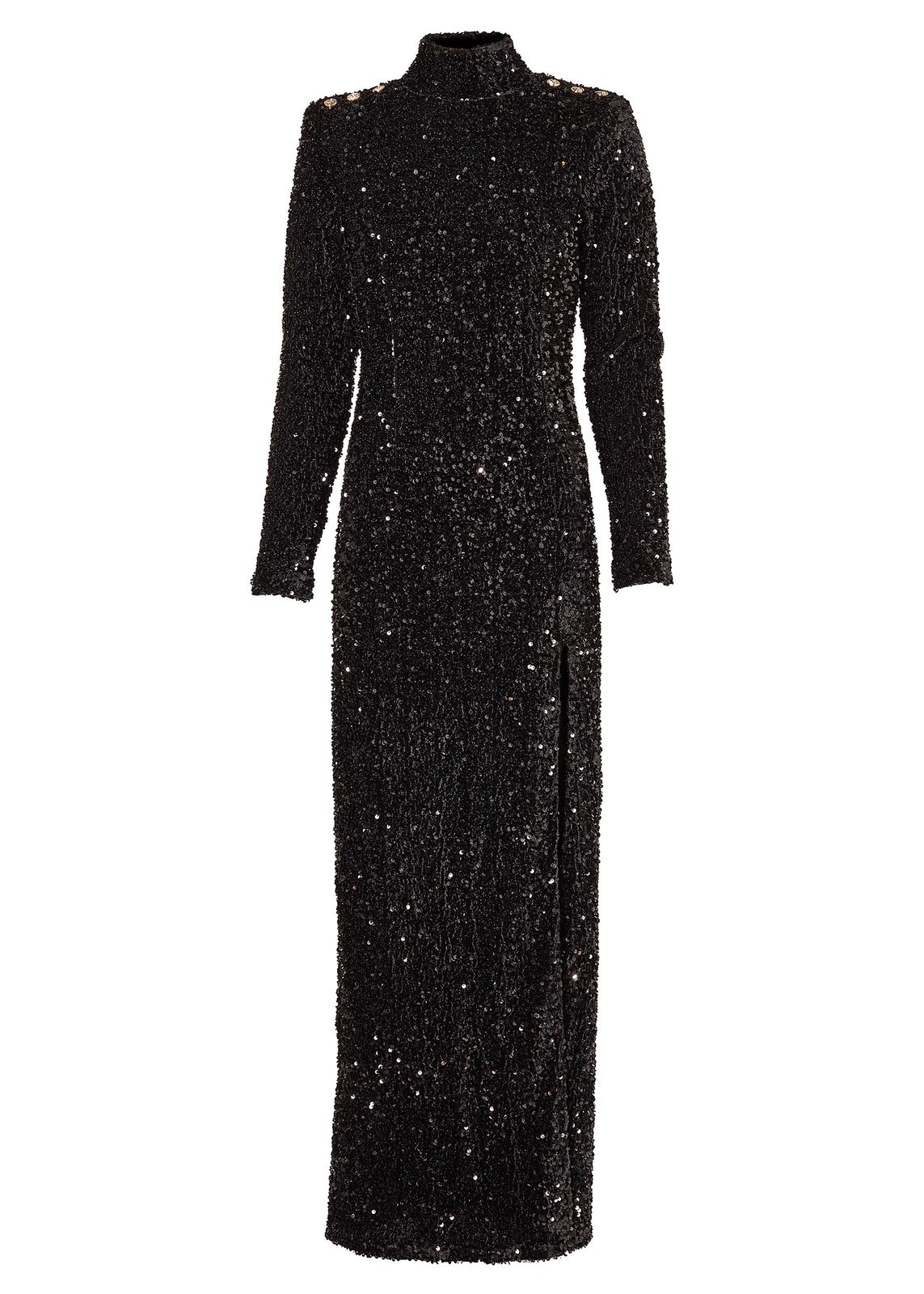 Cara Sequin Maxi Dress (black Sequin)