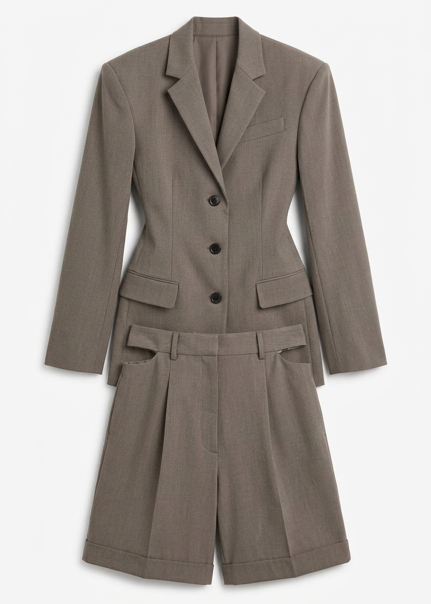 Mirbel Cinched Blazer - Taupe