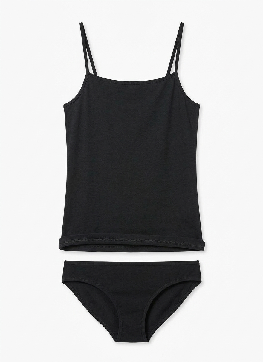 Women's Cotton Cami In Black