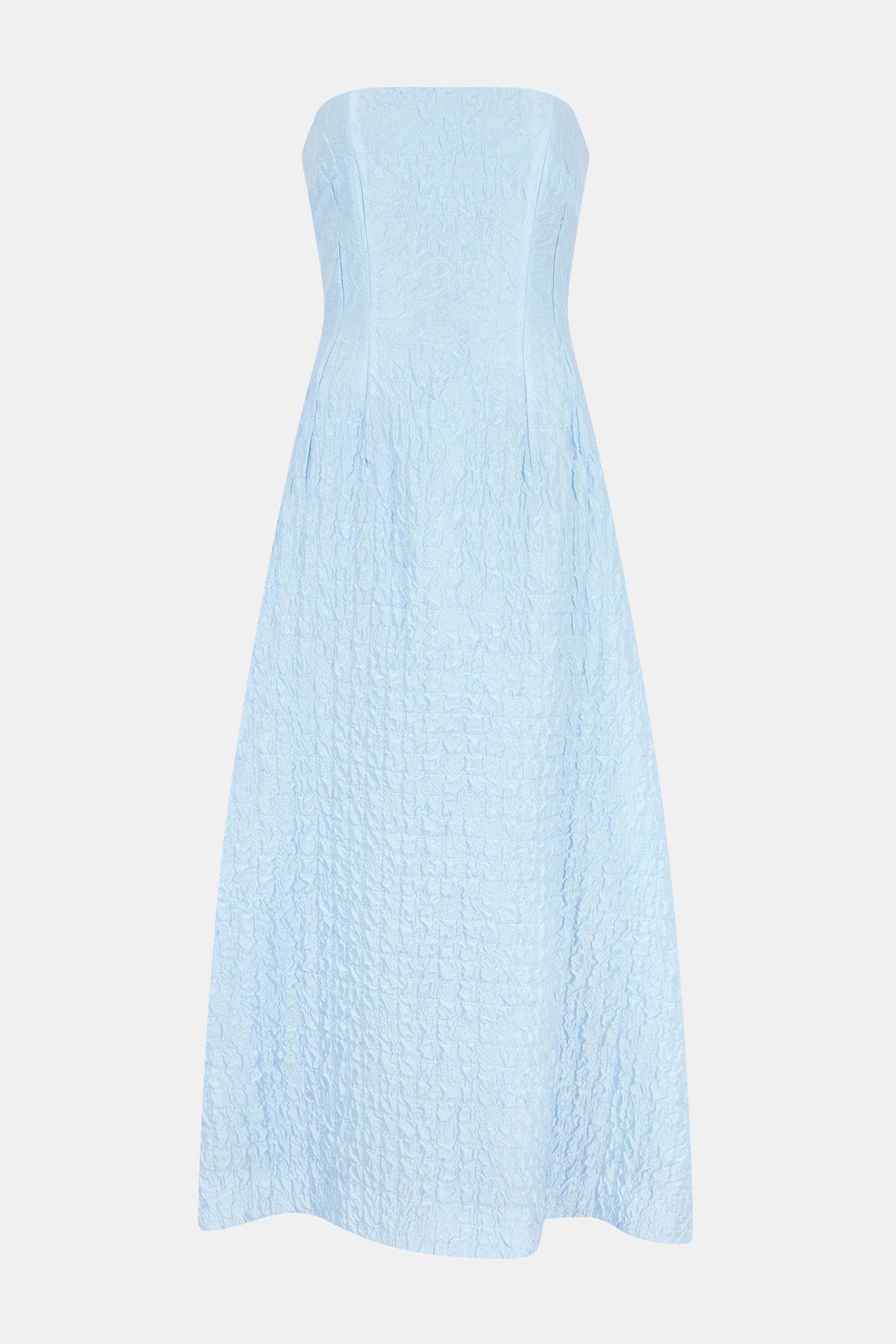 Jenn Dress In Baby Blue Seersucker
