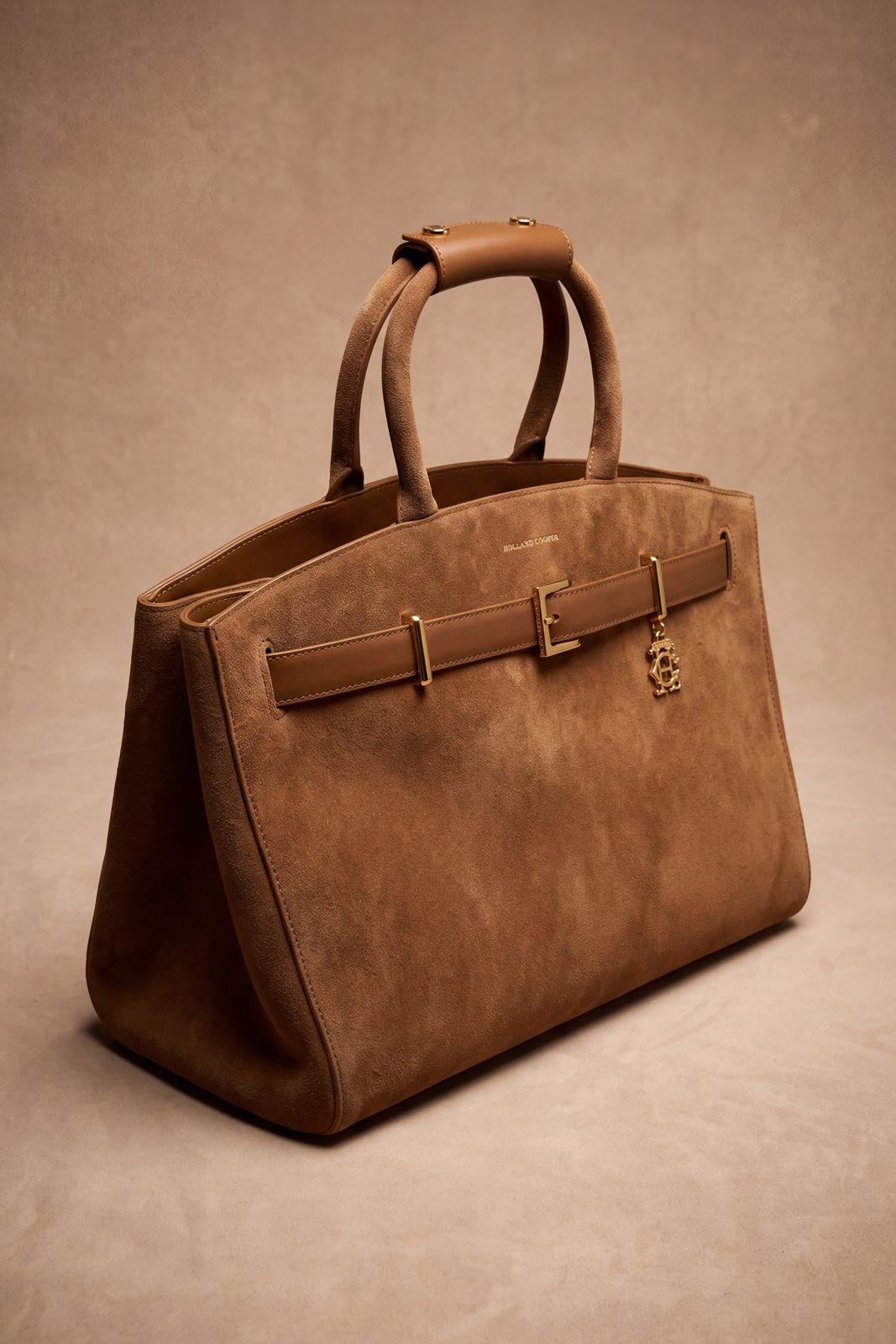 Milan Tote (Tan Suede)