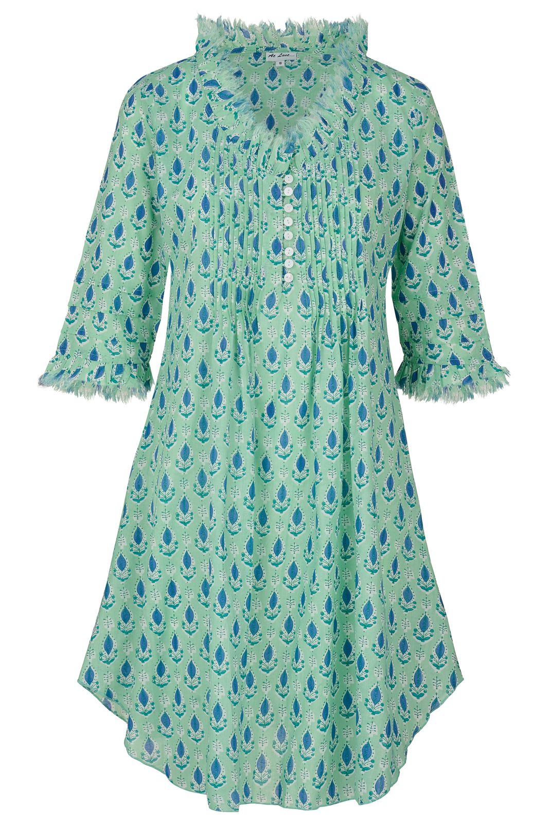 Annabel Cotton Tunic In Spearmint