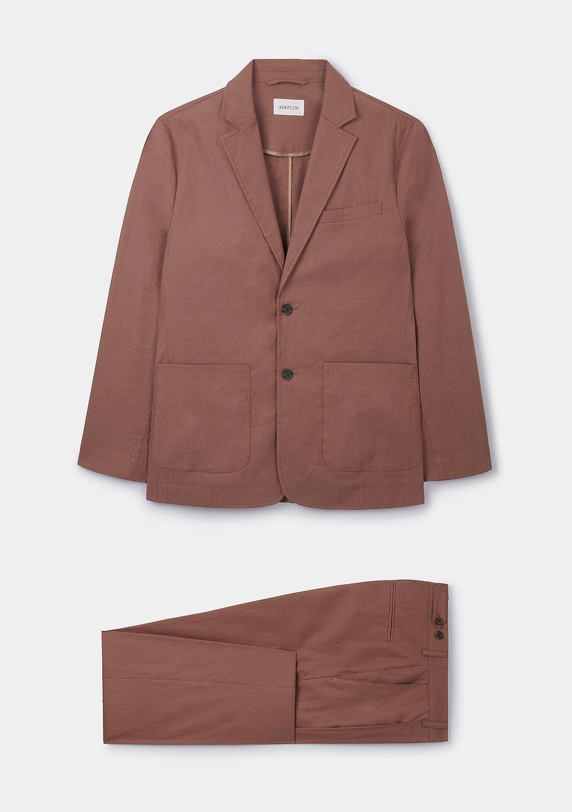 Clay Cotton Linen Suit