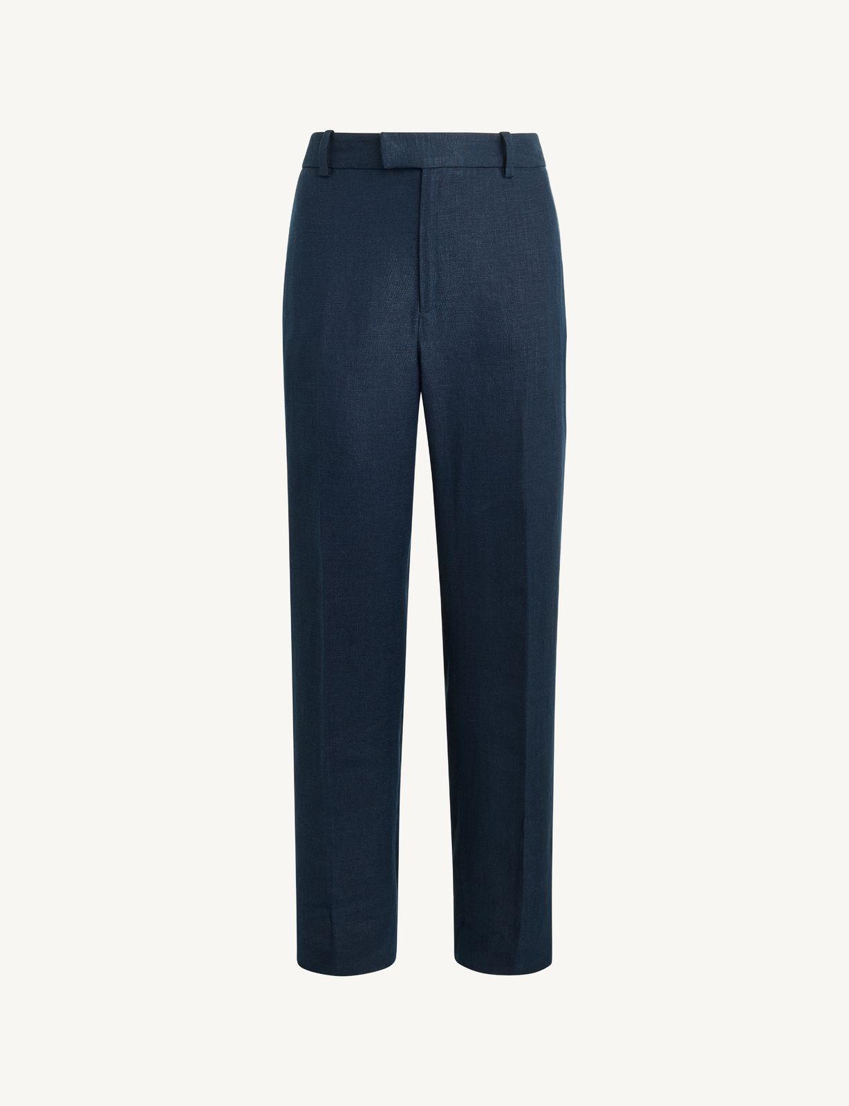 Regent Cigarette Trouser: Linen, Navy