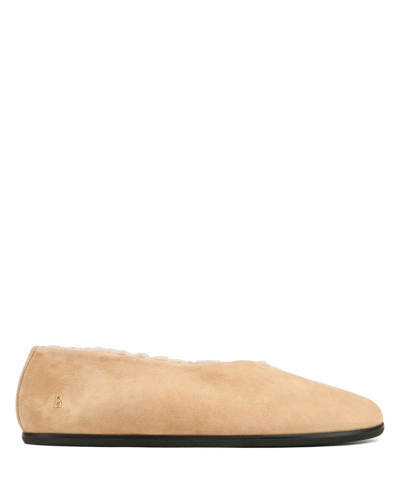 Rina Fur Beige Suede
