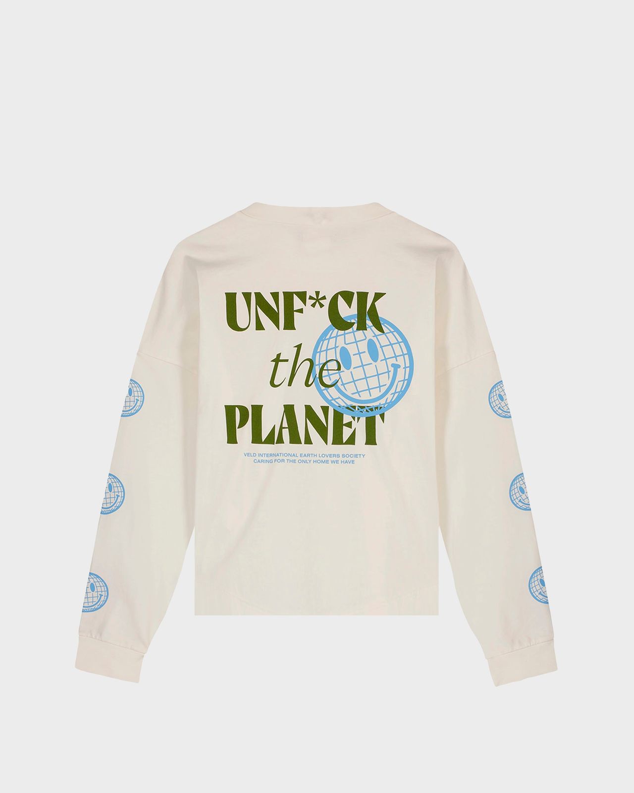 100% Organic Cotton Vondel Earth Lovers Long Sleeve T-Shirt | Natural