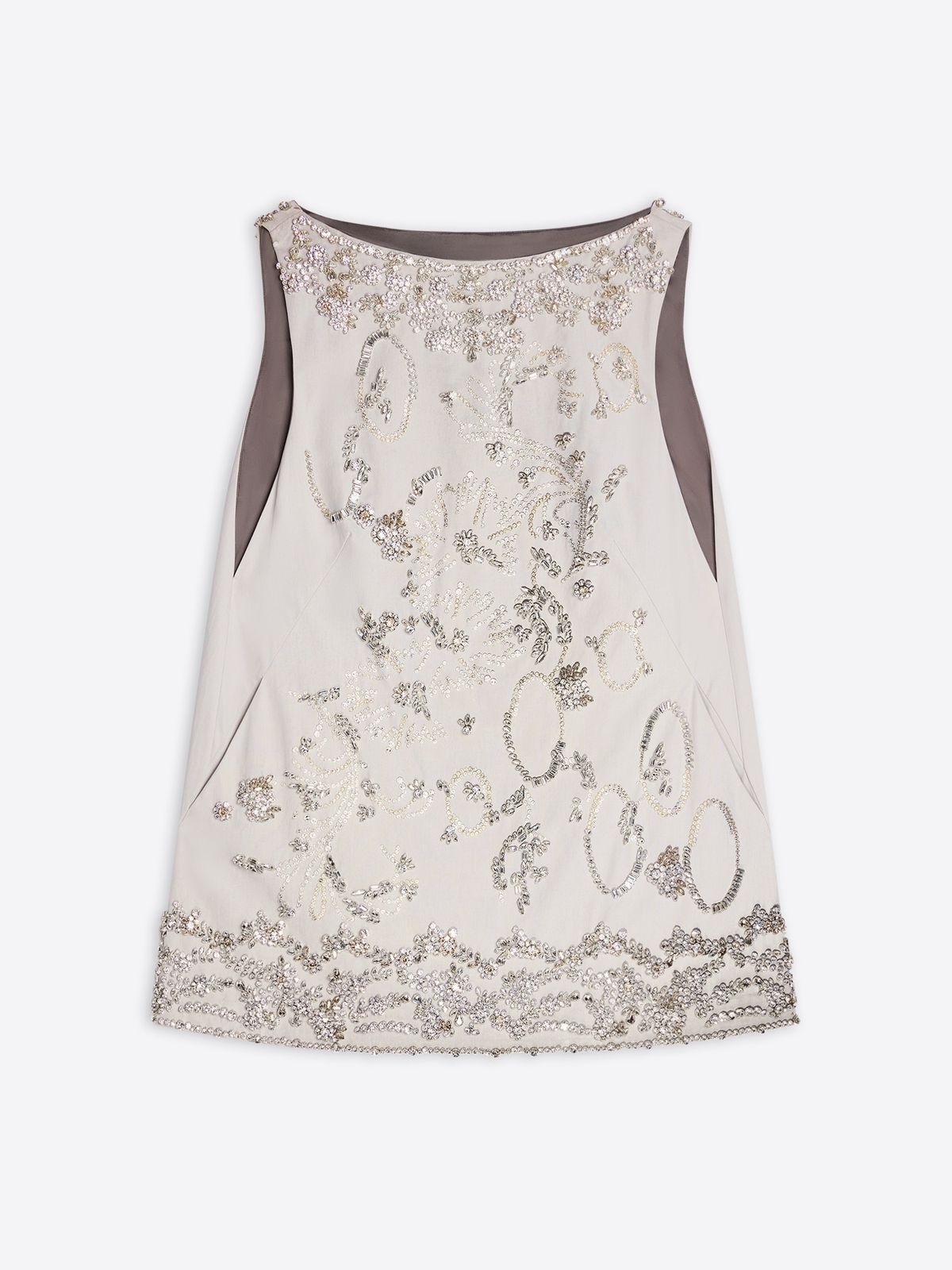 Embroidered mini dress