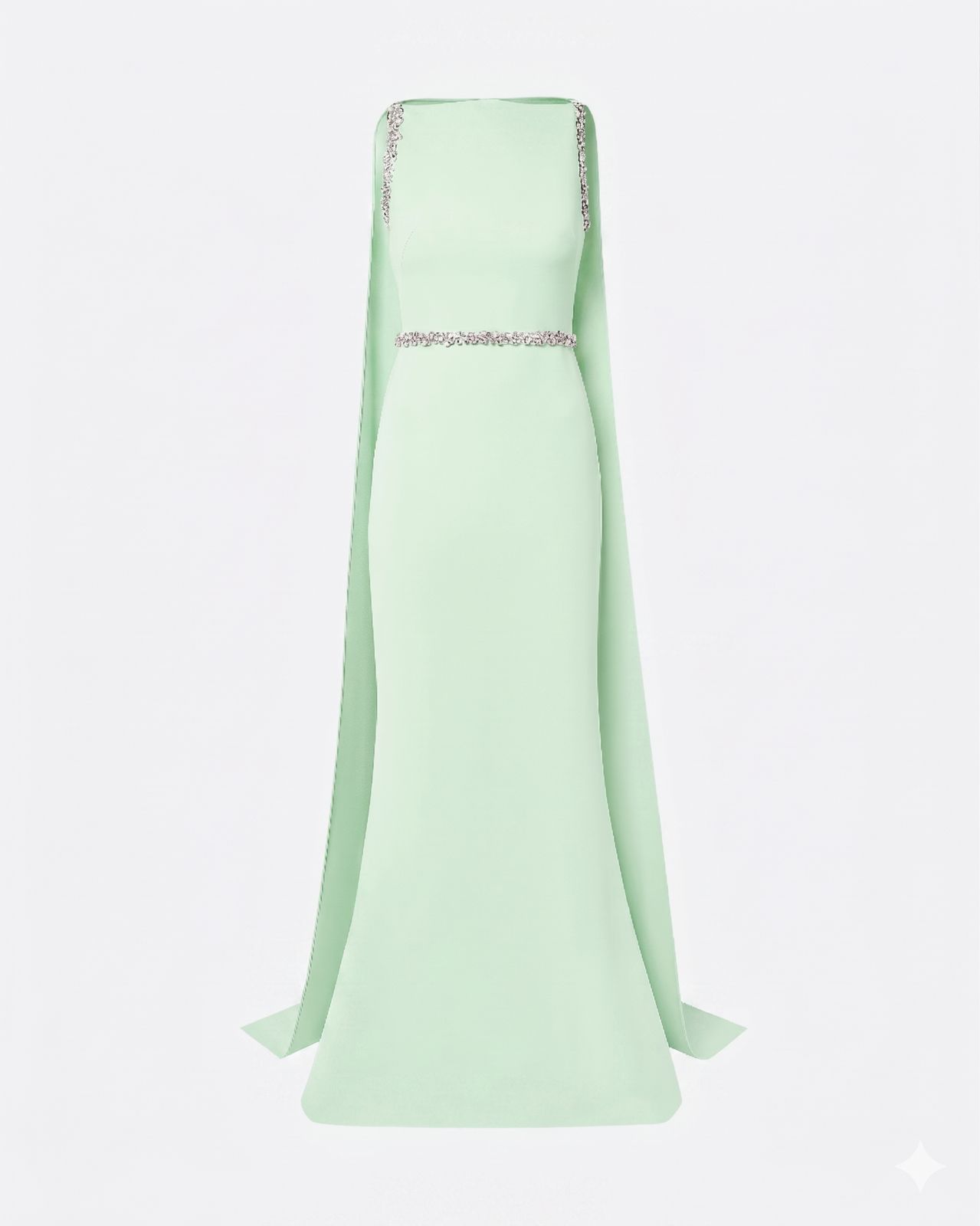 Ginevra Long Dress In Jade