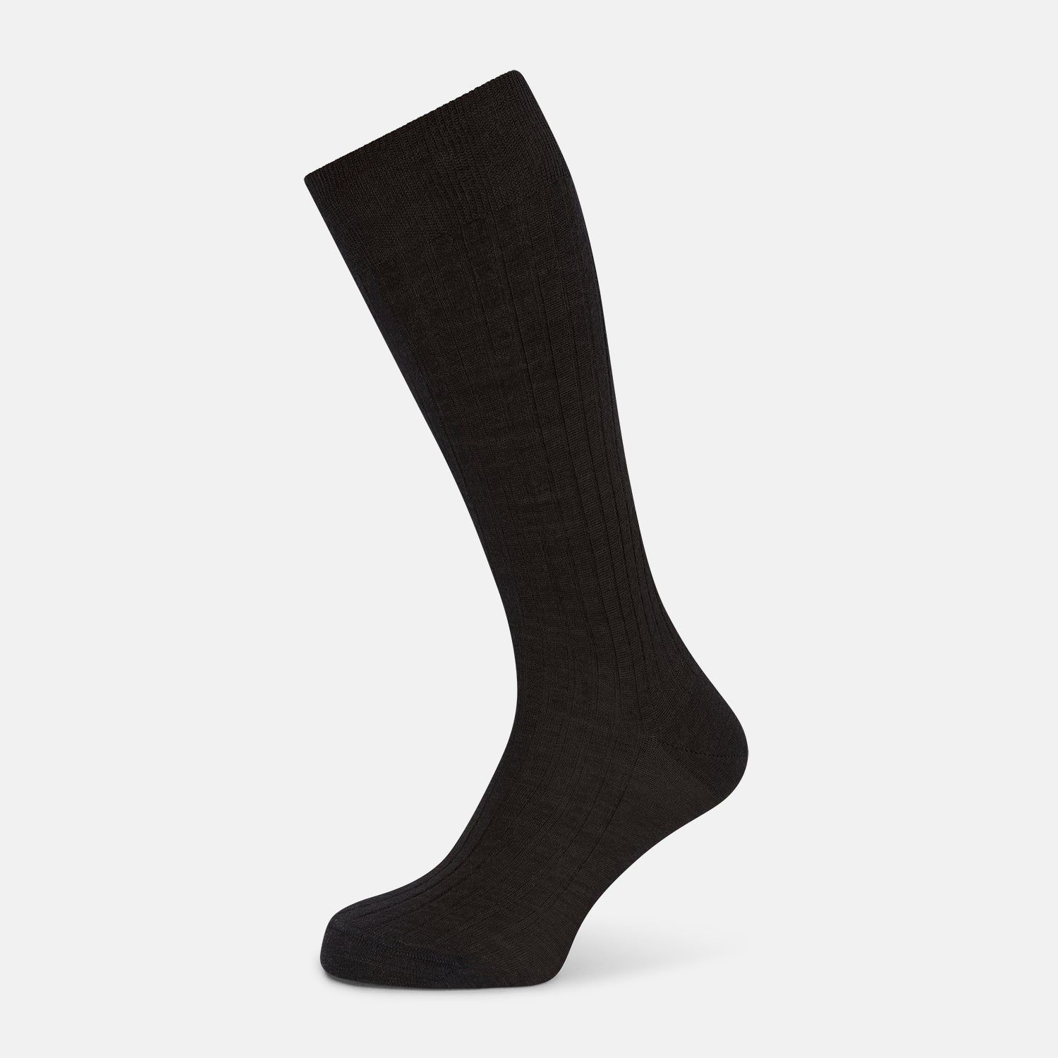Charcoal Wool Mid-Length Socks