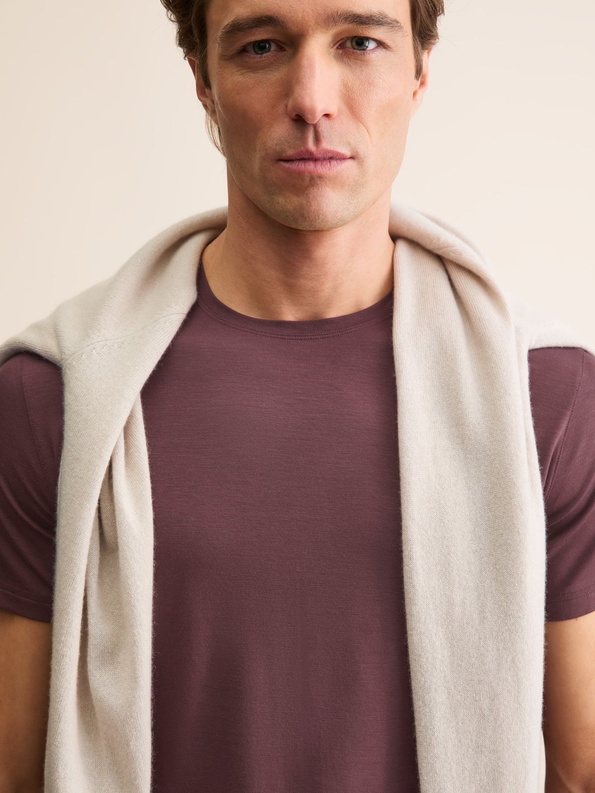 Basel Micro Modal T-Shirt Mahogany Brown
