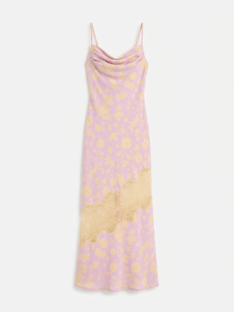 Amber Floral Dress In Lilac Floral