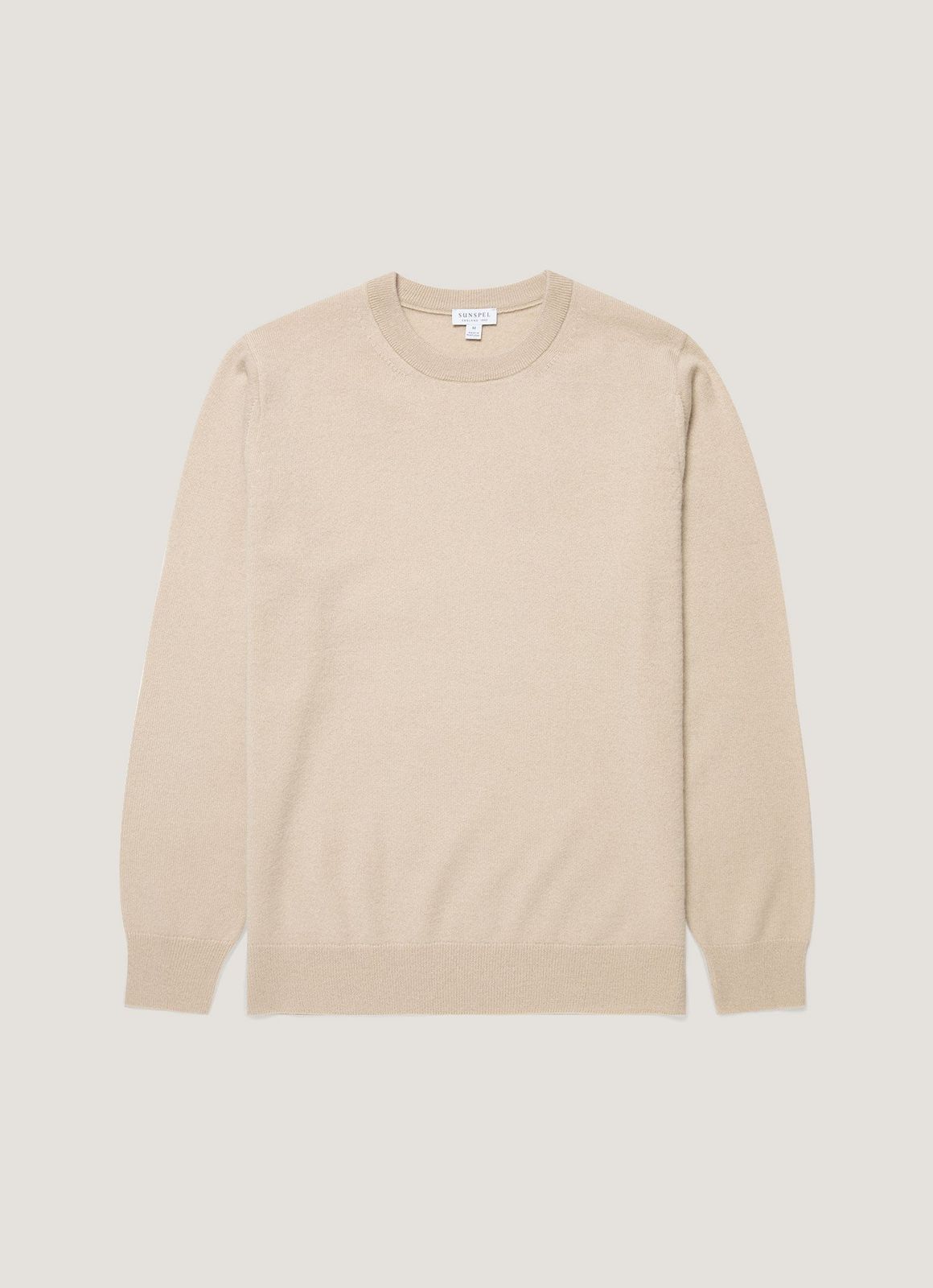 Men's Cashmere Crew Neck Jumper in Swansdown