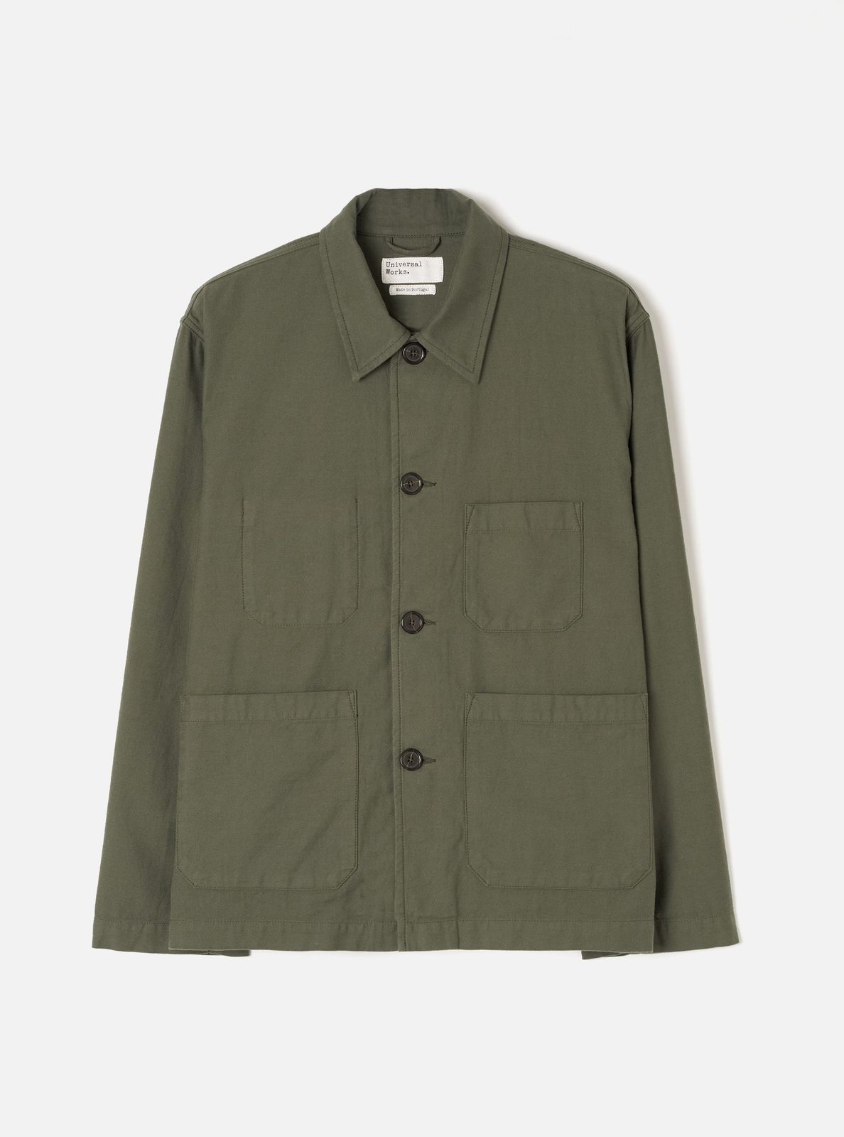 Olive Slub Sateen Ives Jacket