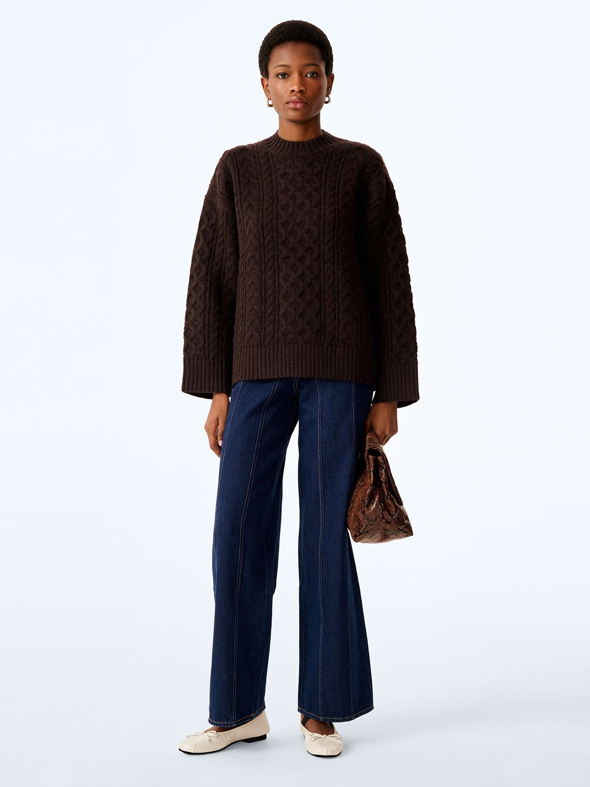 Jamie Jumper in Chocolate
