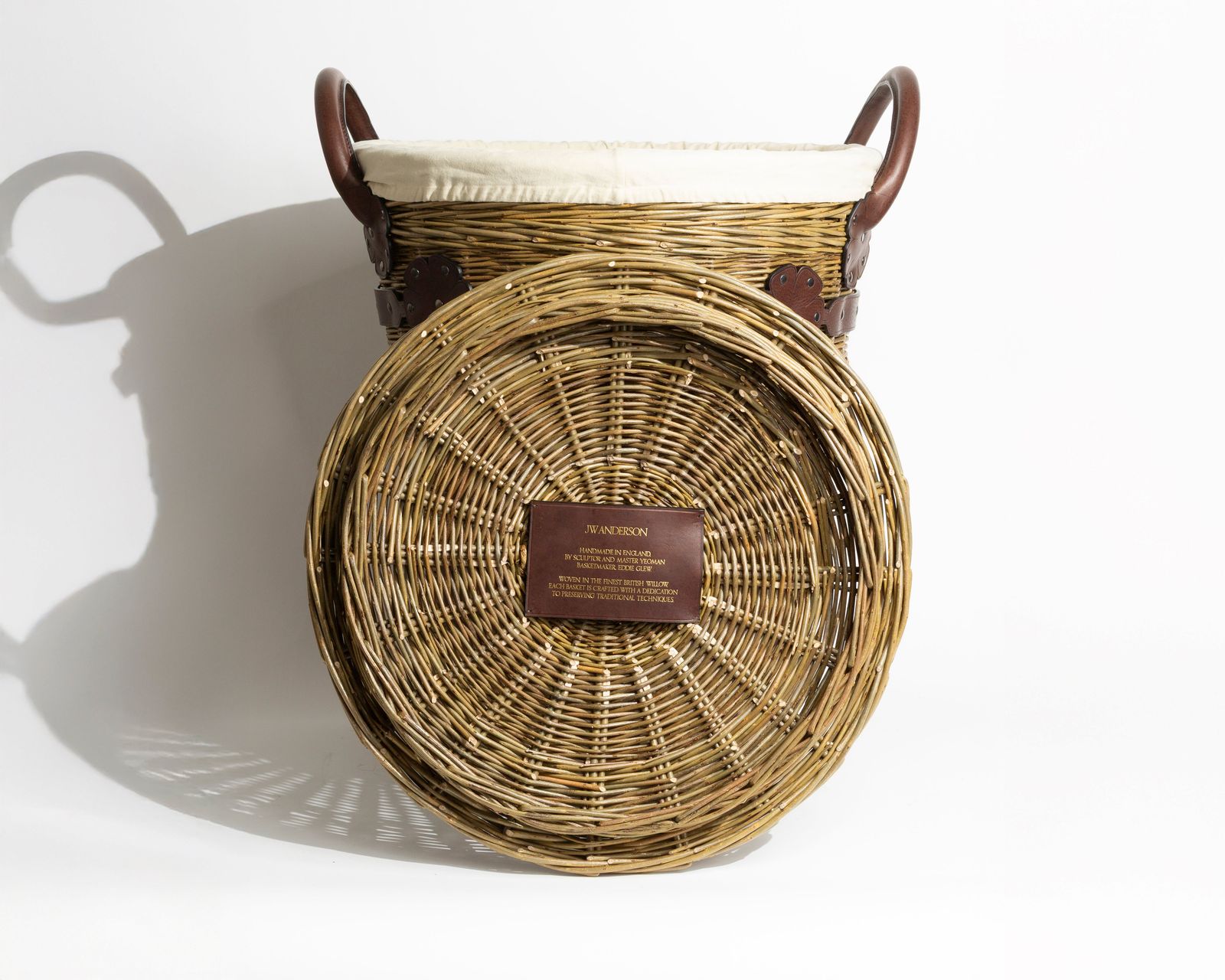 JW ANDERSON X EDDIE GLEW LAUNDRY BASKET IN BROWN