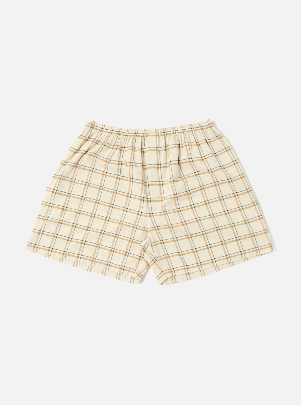 Ecru PJ Plaid Boxer Short