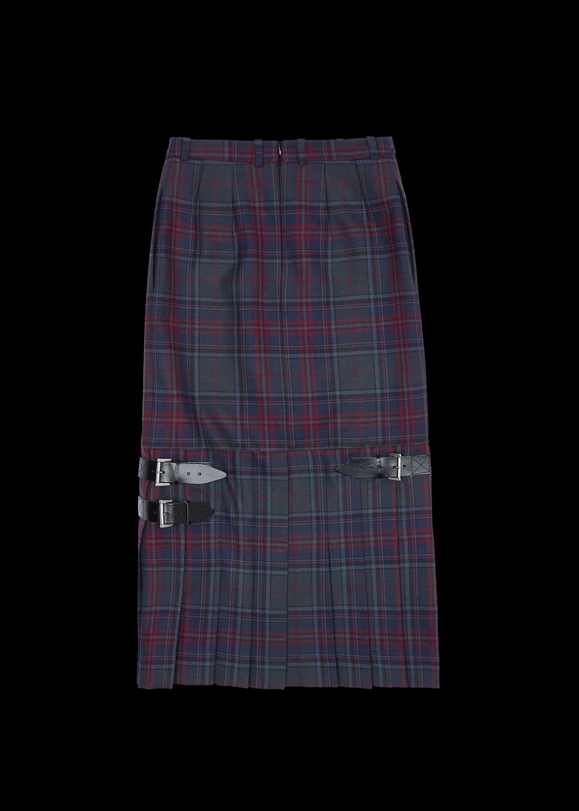 CONVEX SKIRT BLUE TARTAN
