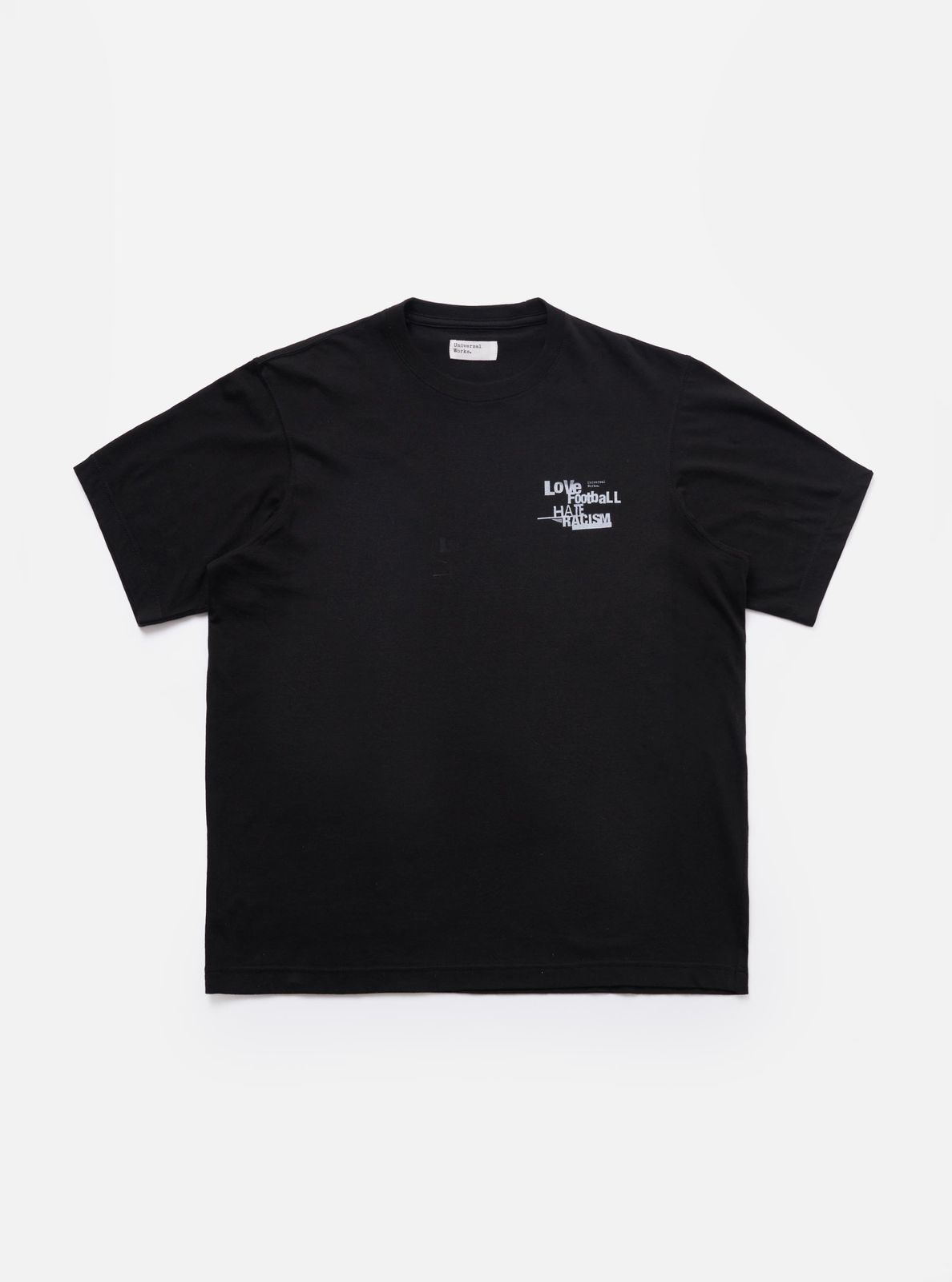Black Love Football Jersey Print Tee