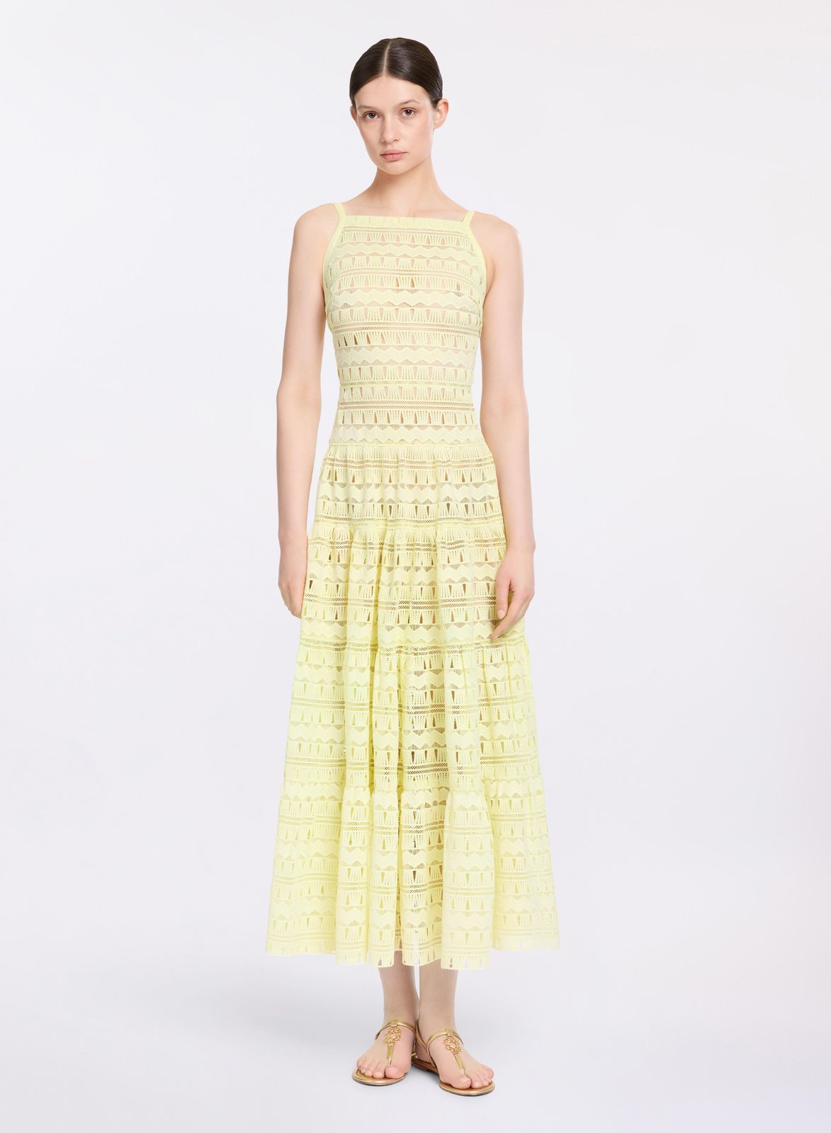 Macramé Midi Dress