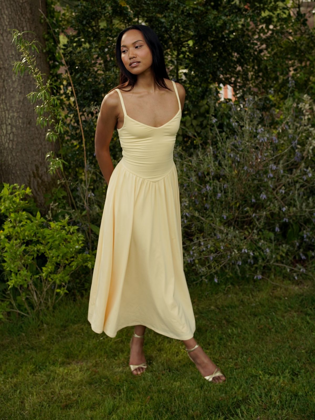 Cammie Corset Waist Midi Dress